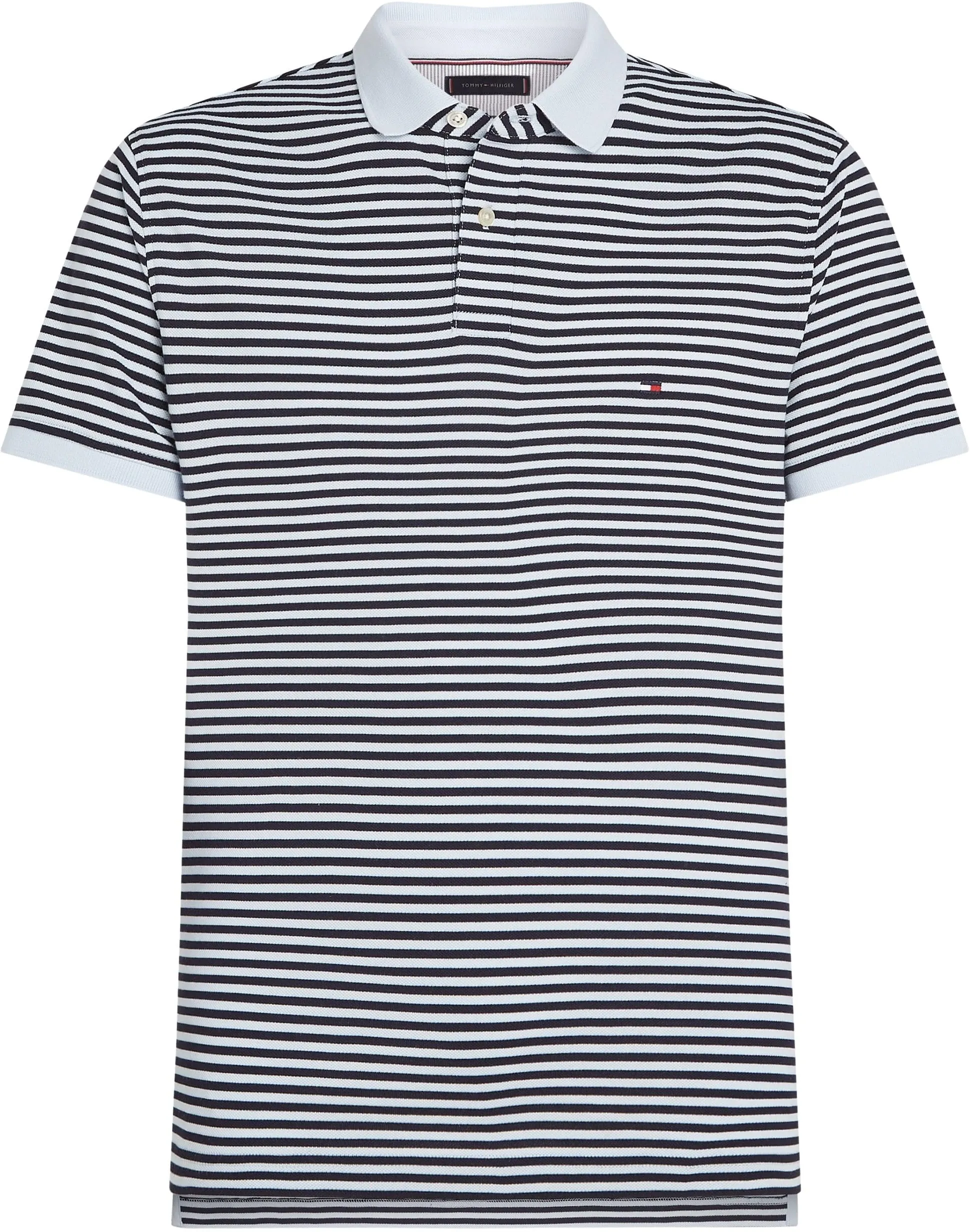 Tommy Hilfiger Uomo Maglietta Polo Maniche Corte Regular Fit Breezy Blue/Desert Sky, S - immagine 6