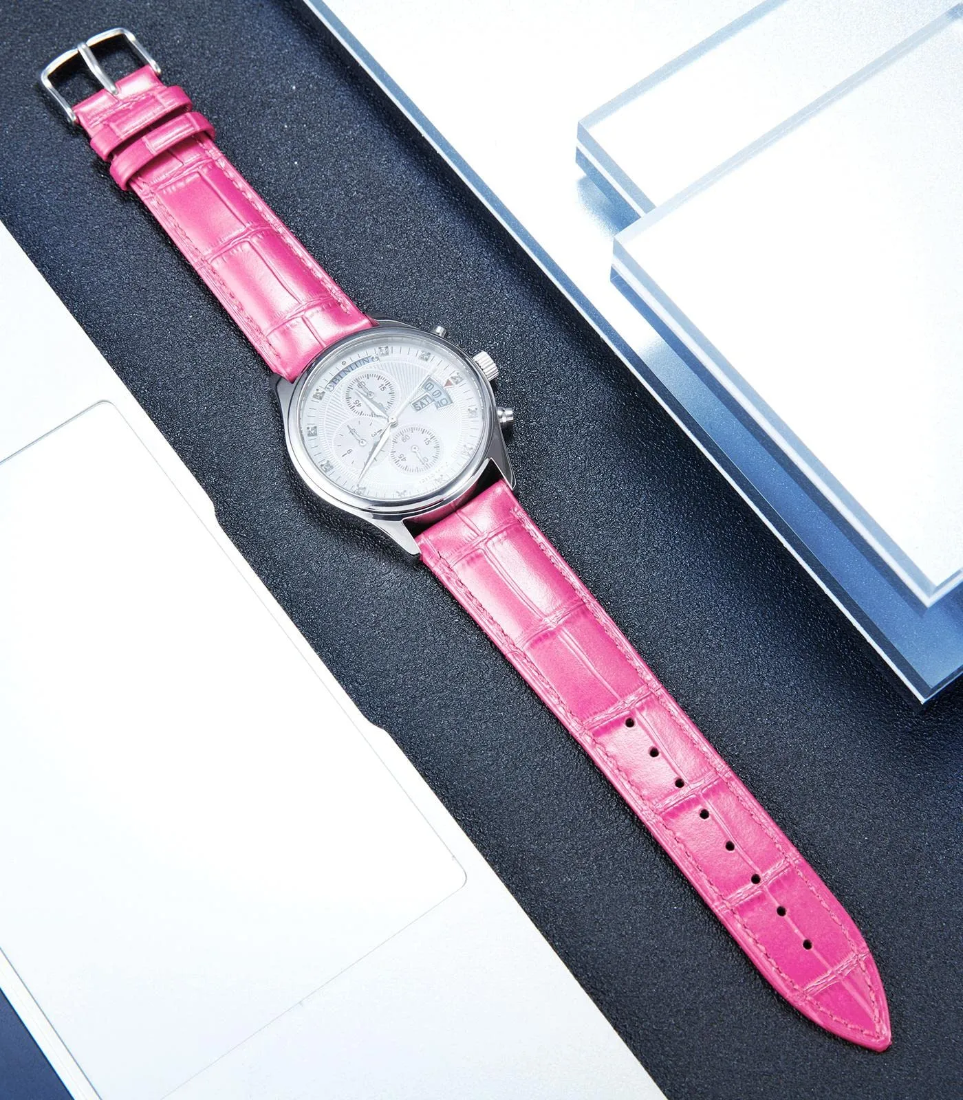 BINLUN Cinturino per Orologio in Pelle Sgancio Rapido 12mm - immagine 2