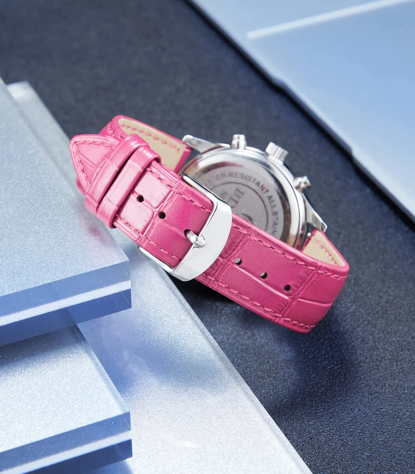 BINLUN Cinturino per Orologio in Pelle Sgancio Rapido 12mm - immagine 4