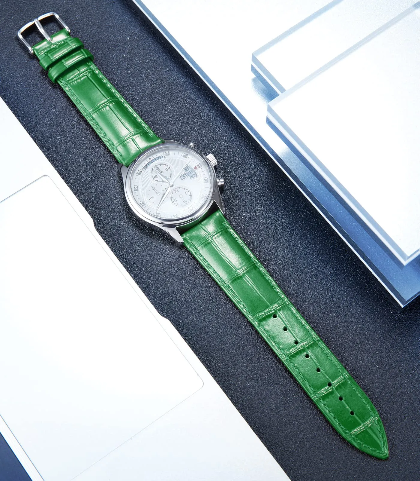 BINLUN Cinturino per Orologio in Pelle Sgancio Rapido 12mm - immagine 3