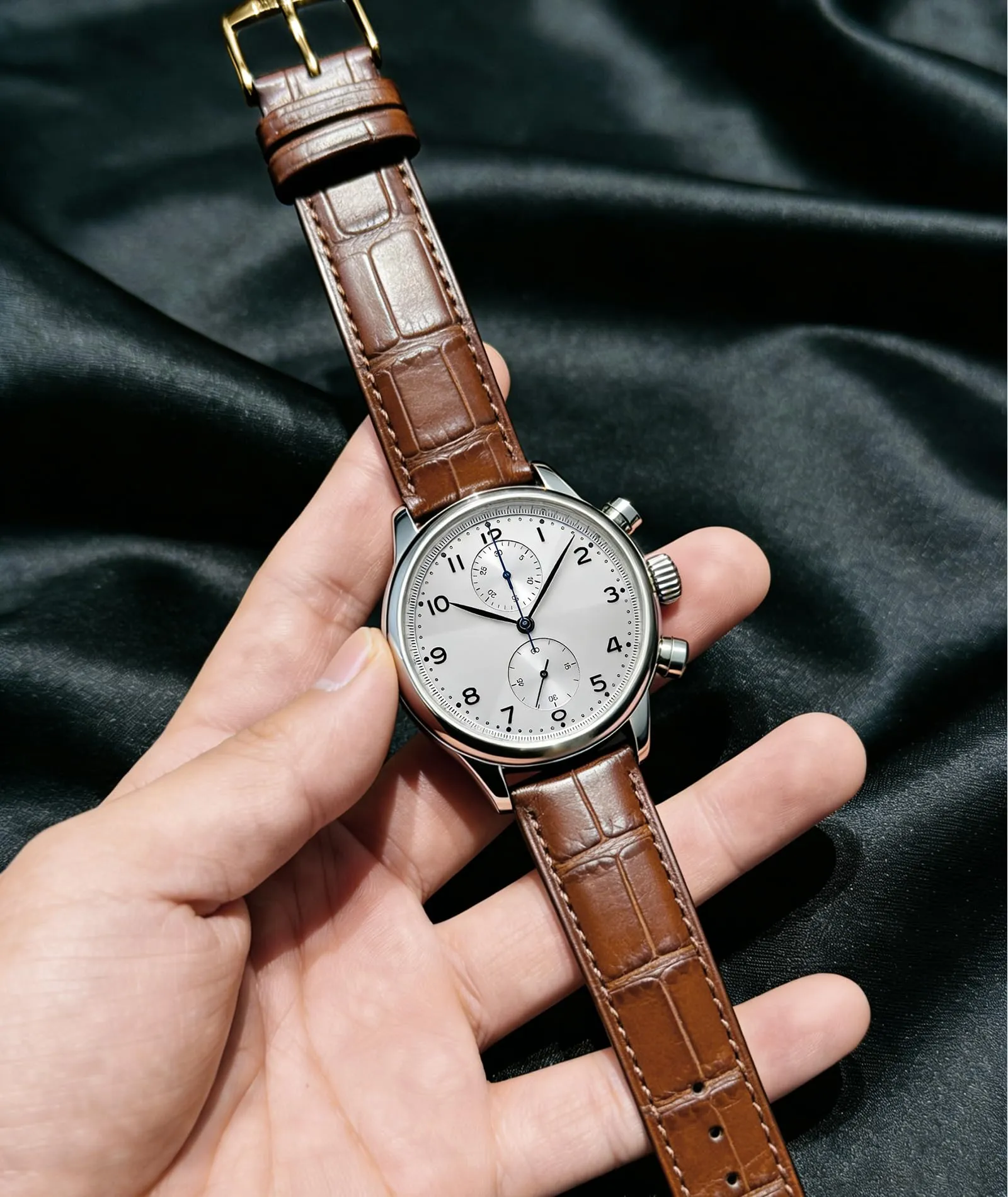 BINLUN Cinturino per Orologio in Pelle Sgancio Rapido 15mm - immagine 4