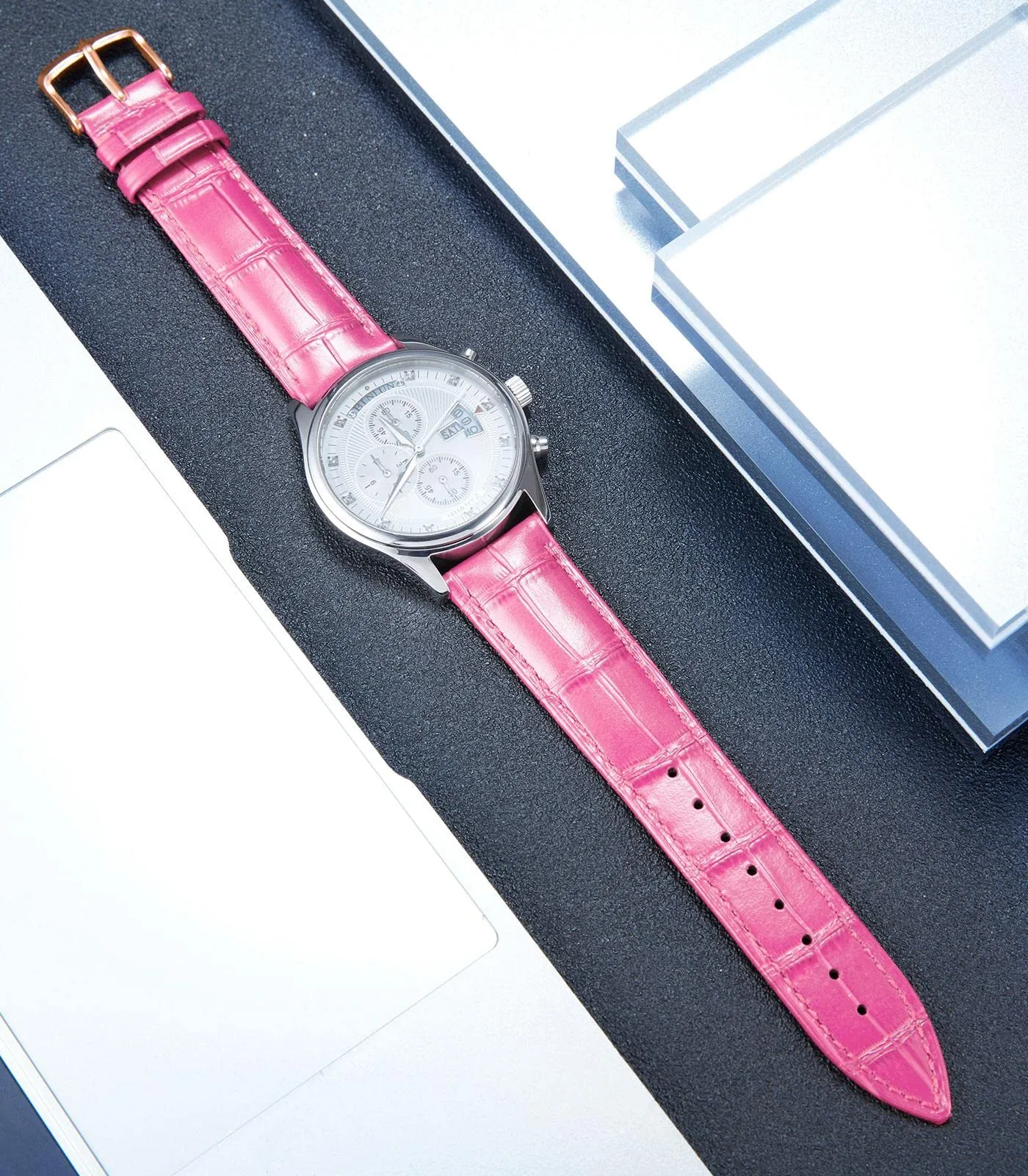 BINLUN Cinturino per Orologio in Pelle Sgancio Rapido 12mm - immagine 2