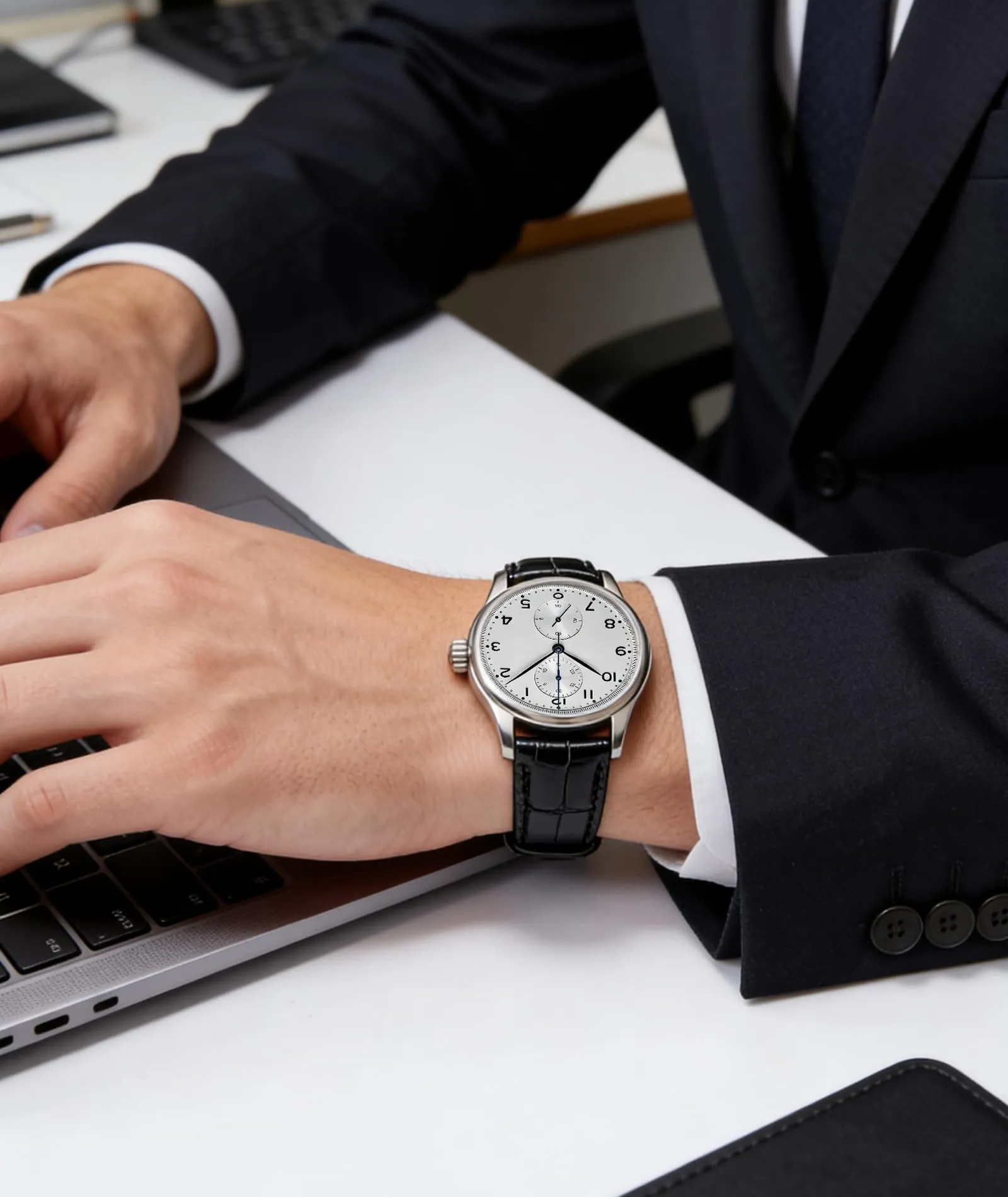 BINLUN Cinturino per Orologio in Pelle 24mm - immagine 5