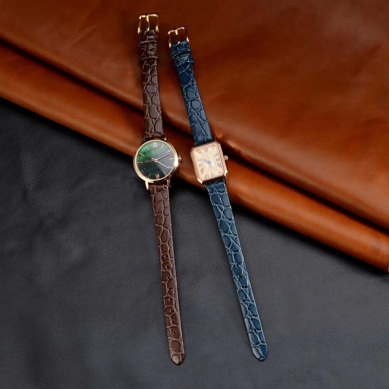 BISONSTRAP Cinturino di Ricambio in Pelle per Orologi Donna, 18mm, Marrone con Fibbia in Argento - immagine 6