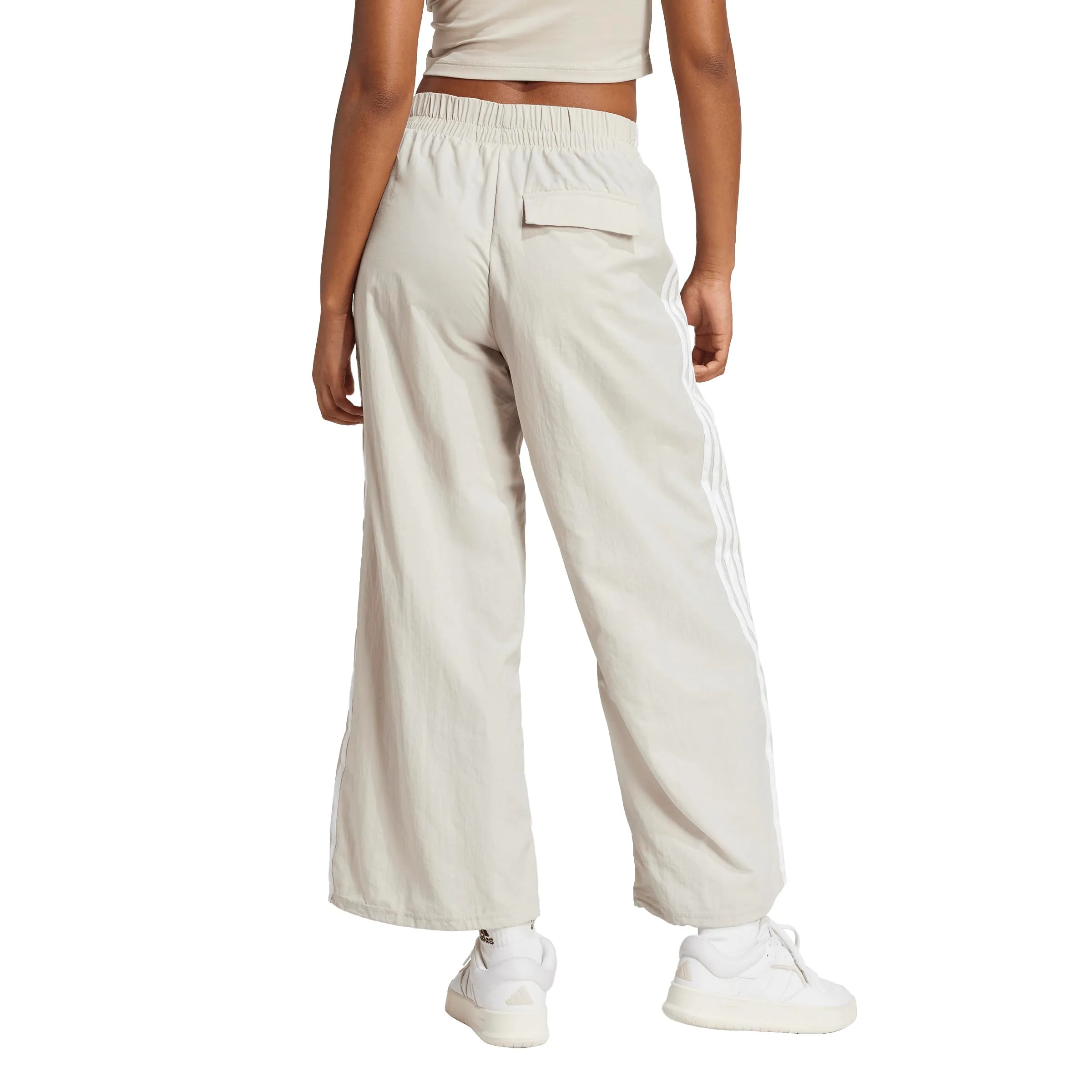 Adidas Pantaloni da Paracadute Donna Essentials 3 Strisce, Wonder Alumina/Bianco, XS - immagine 4