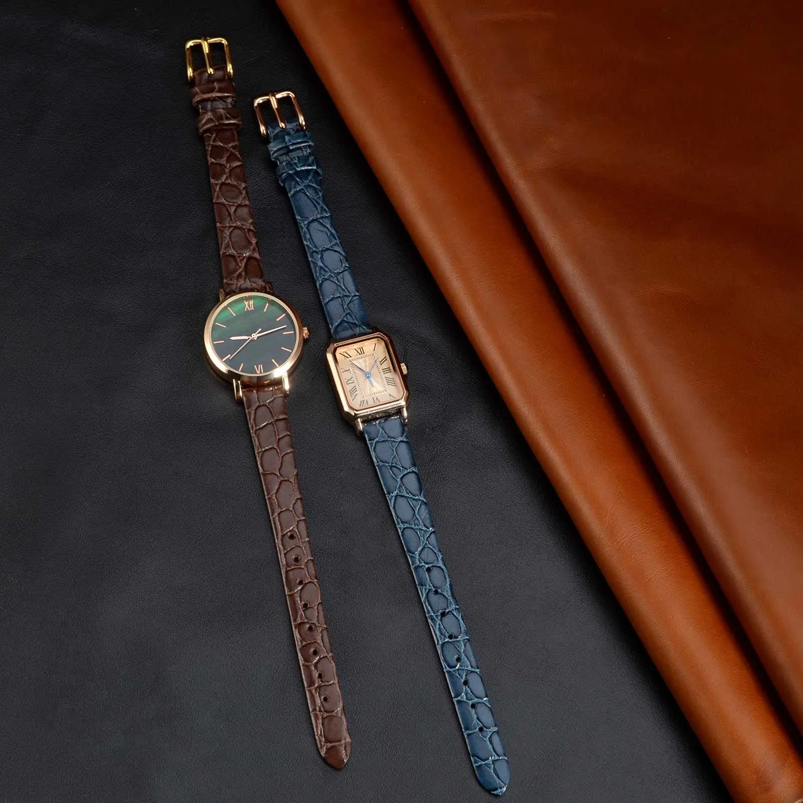 BISONSTRAP Cinturini per Orologi Donna, 8mm, Blu con Fibbia in Argento - immagine 6