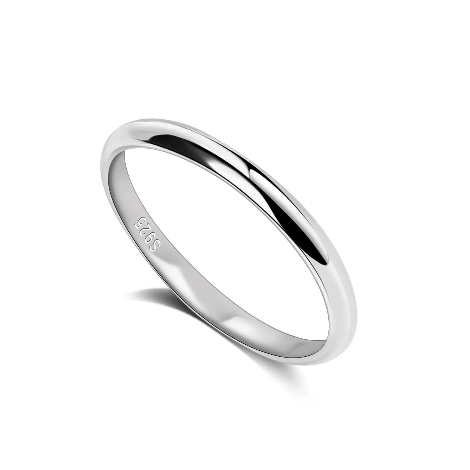 Dankadi Anello di fede in argento 925 placcato oro, Larghezza 3.5mm, Taglia 44-70mm - immagine 1