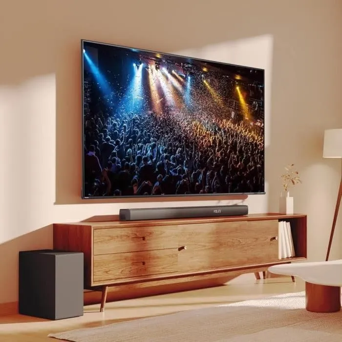 Hisense HS3100 Soundbar 3.1, 480W, Wireless External Subwoofer, Dolby Digital and DTS Virtual:X, Bluetooth, HDMI, USB, Optical Audio Input - immagine 2