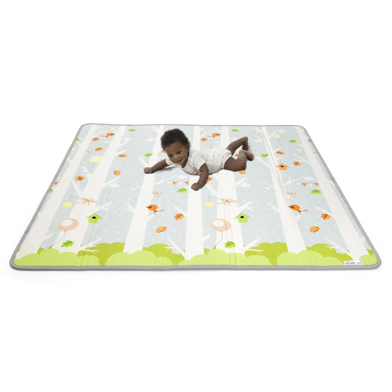 Chicco Tappeto Gioco Bambini 2in1, Extra Large 200x180 cm, Spessore 1.3 cm, Double Face con Animali e Paesaggio, Pieghevole, 0+ Mesi - immagine 3