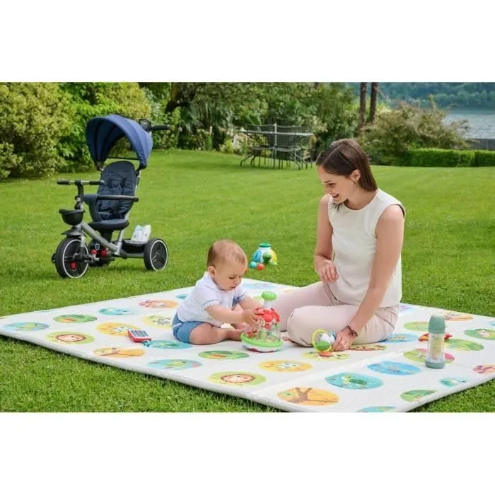 Chicco Tappeto Gioco Bambini 2in1, Extra Large 200x180 cm, Spessore 1.3 cm, Double Face con Animali e Paesaggio, Pieghevole, 0+ Mesi - immagine 7