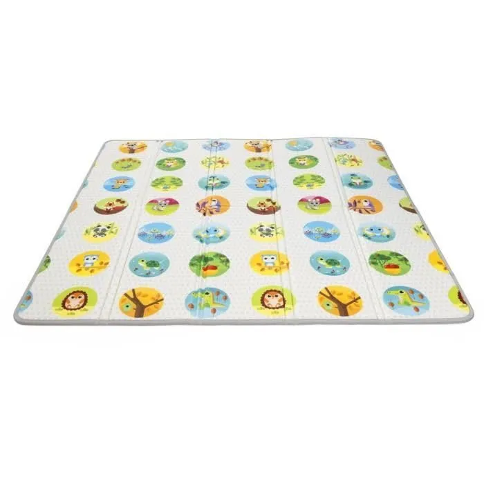 Chicco Tappeto Gioco Bambini 2in1, Extra Large 200x180 cm, Spessore 1.3 cm, Double Face con Animali e Paesaggio, Pieghevole, 0+ Mesi - immagine 8