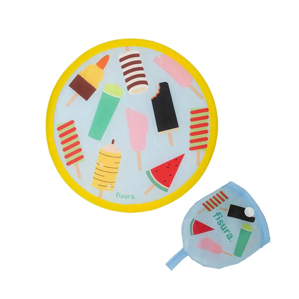 Fisura Ventaglio Rotondo Pieghevole, 20 cm, Gelato - immagine 1
