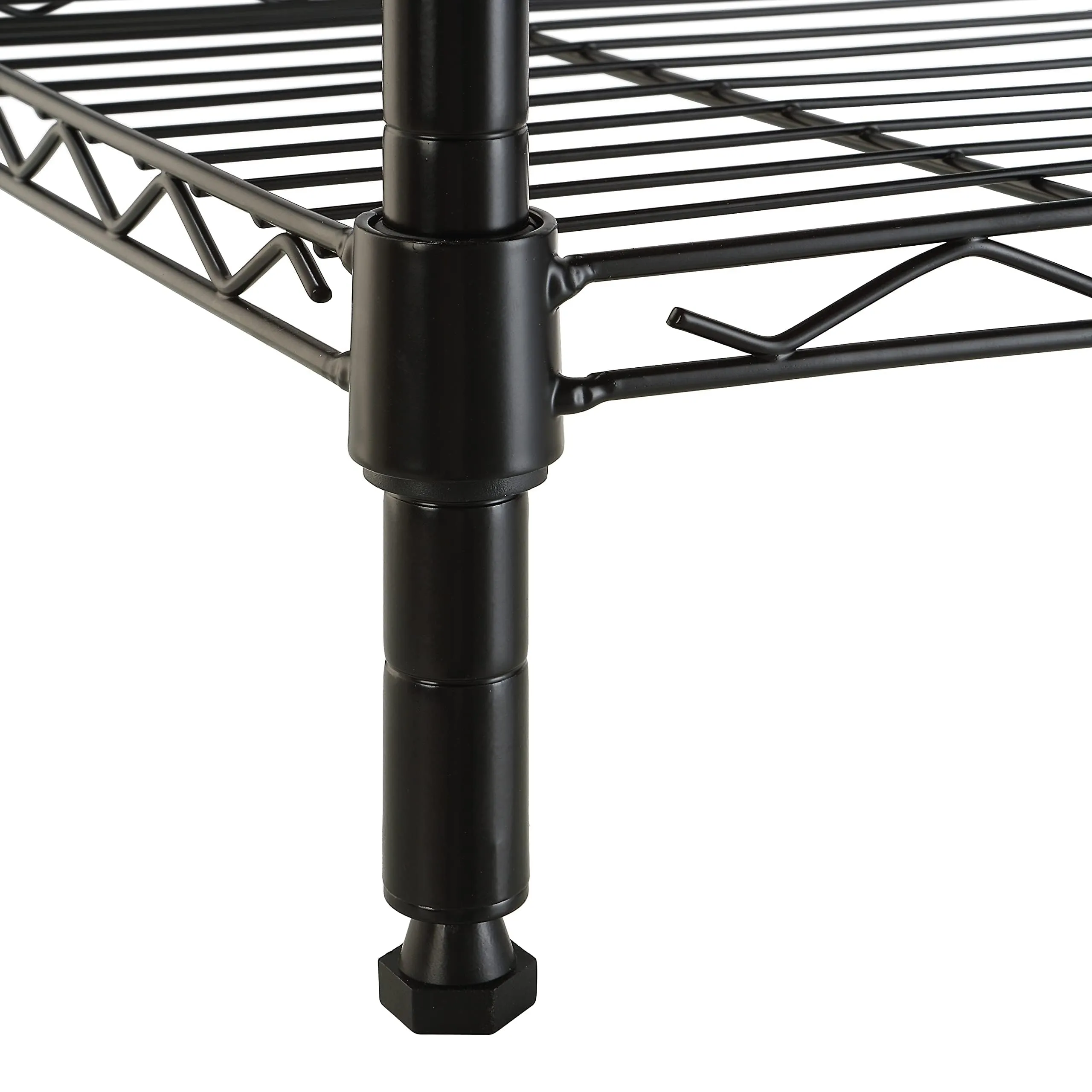 Amazon Basics Scaffale a Torre Regolabile con 5 Ripiani, Nero, 40.6 x 40.6 x 137.2 cm - immagine 5