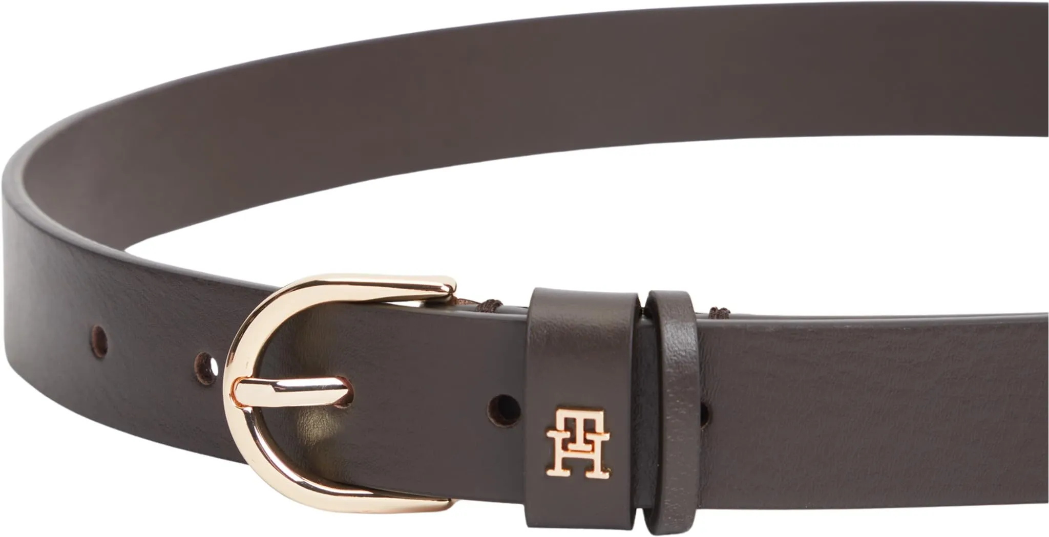 Tommy Hilfiger Essential Effortless 2.5 Cintura regolabile da donna AW0AW16836, Marrone (Legno carbonizzato), 95 cm - immagine 3