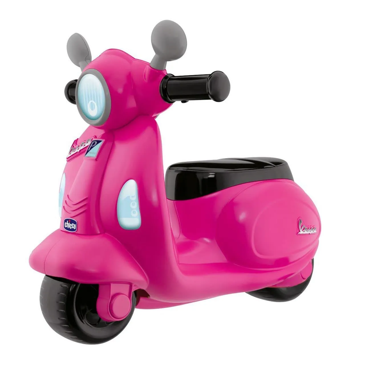 Chicco Vespa per Bambini Primavera Rosa, Moto Giocattolo Cavalcabile con Pannello Elettronico, Luci e Suoni, Ruote di Supporto Rimuovibili, Max 25 Kg, 1-3 Anni - immagine 1