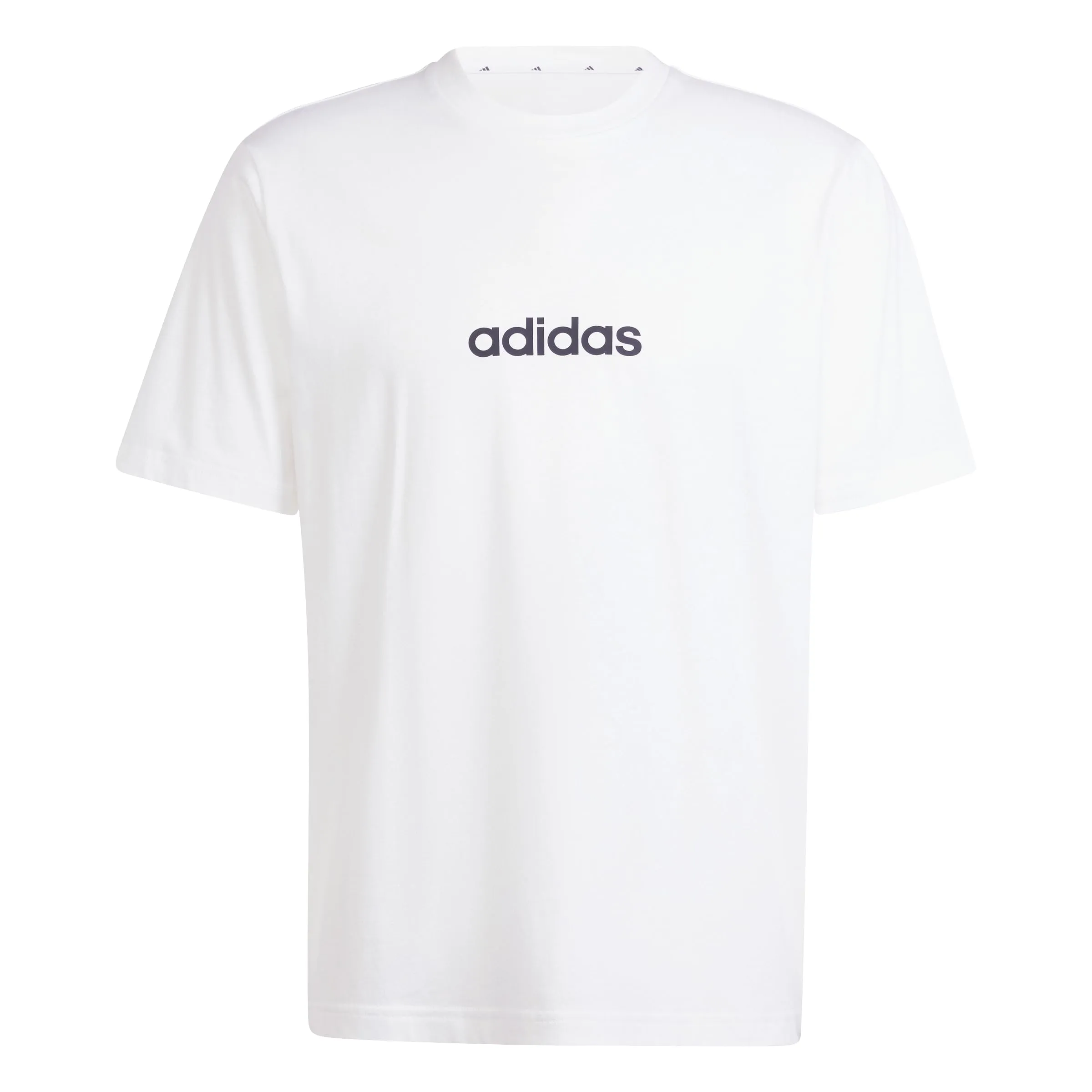 Adidas Originals Essentials Linear Single Jersey Men's T-Shirt - White/Black, L - immagine 2
