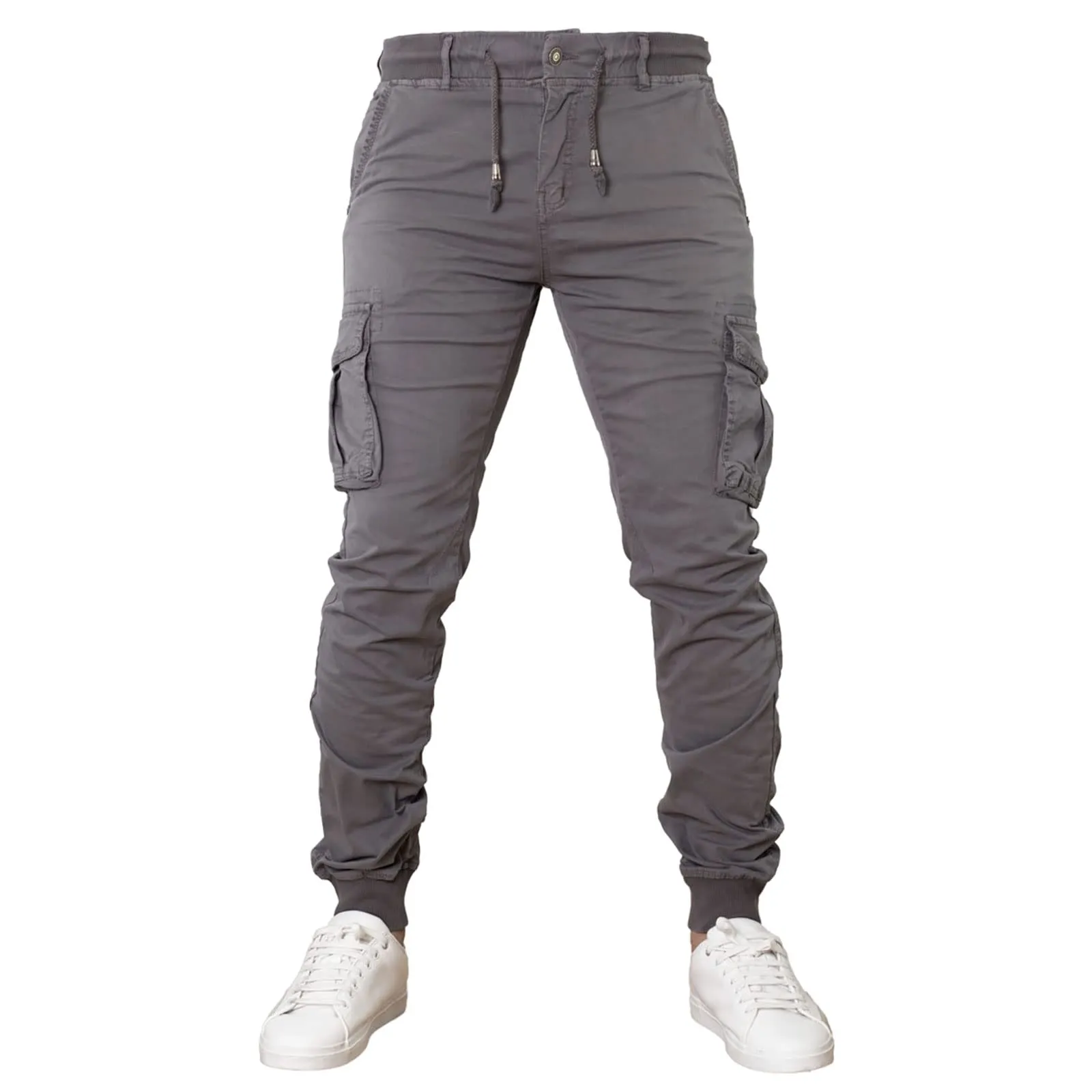 Toocool Pantaloni Cargo Militari Uomo in Cotone G6538 G6601 Grigio Taglia 54 - immagine 1