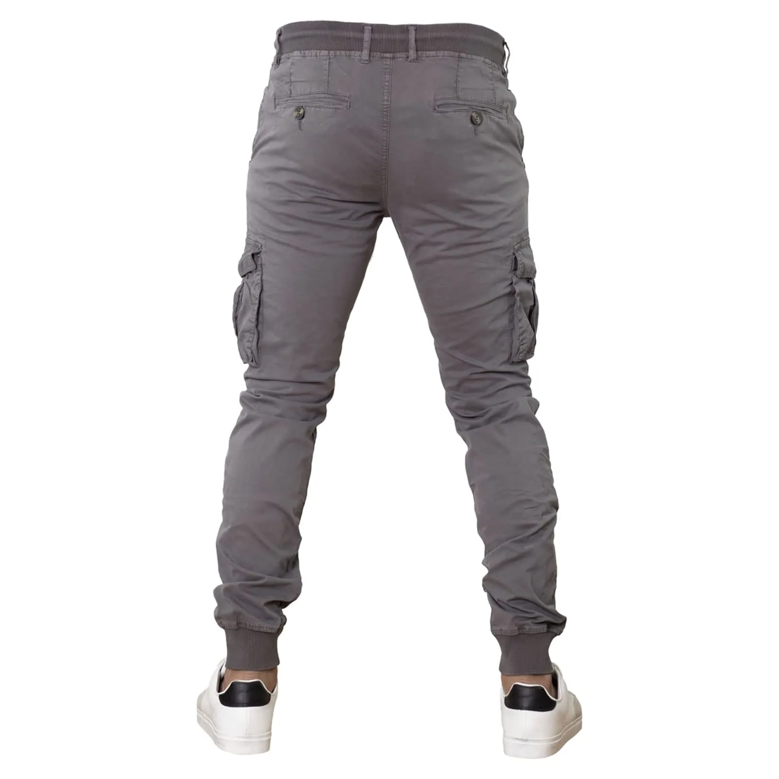 Toocool Pantaloni Cargo Militari Uomo Cotone G6538 G6601 Grigio Taglia 50 - immagine 4