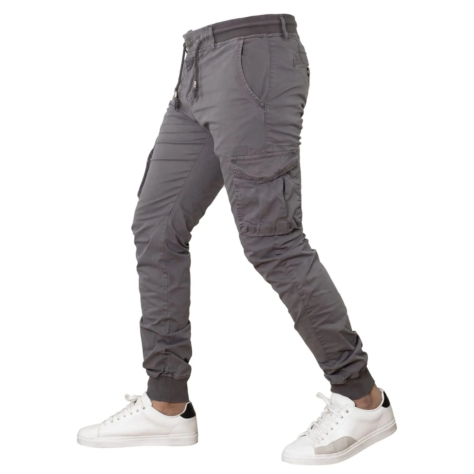 Toocool Pantaloni Cargo Militari Uomo in Cotone G6538, Grigio G6601, Taglia 46 - immagine 3