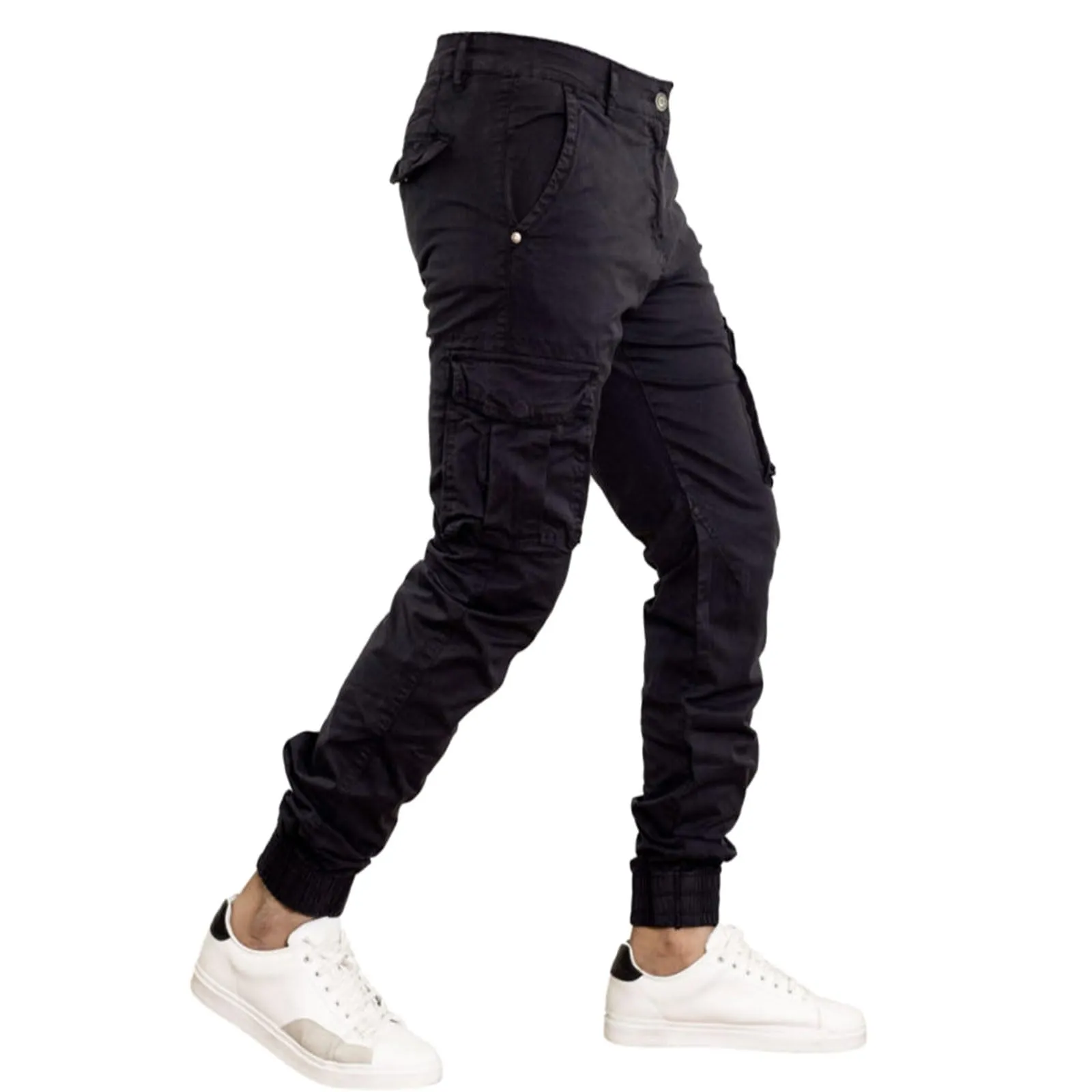 Toocool Pantaloni Cargo Militari Uomo in Cotone G6571 Nero, Taglia 48 - immagine 1