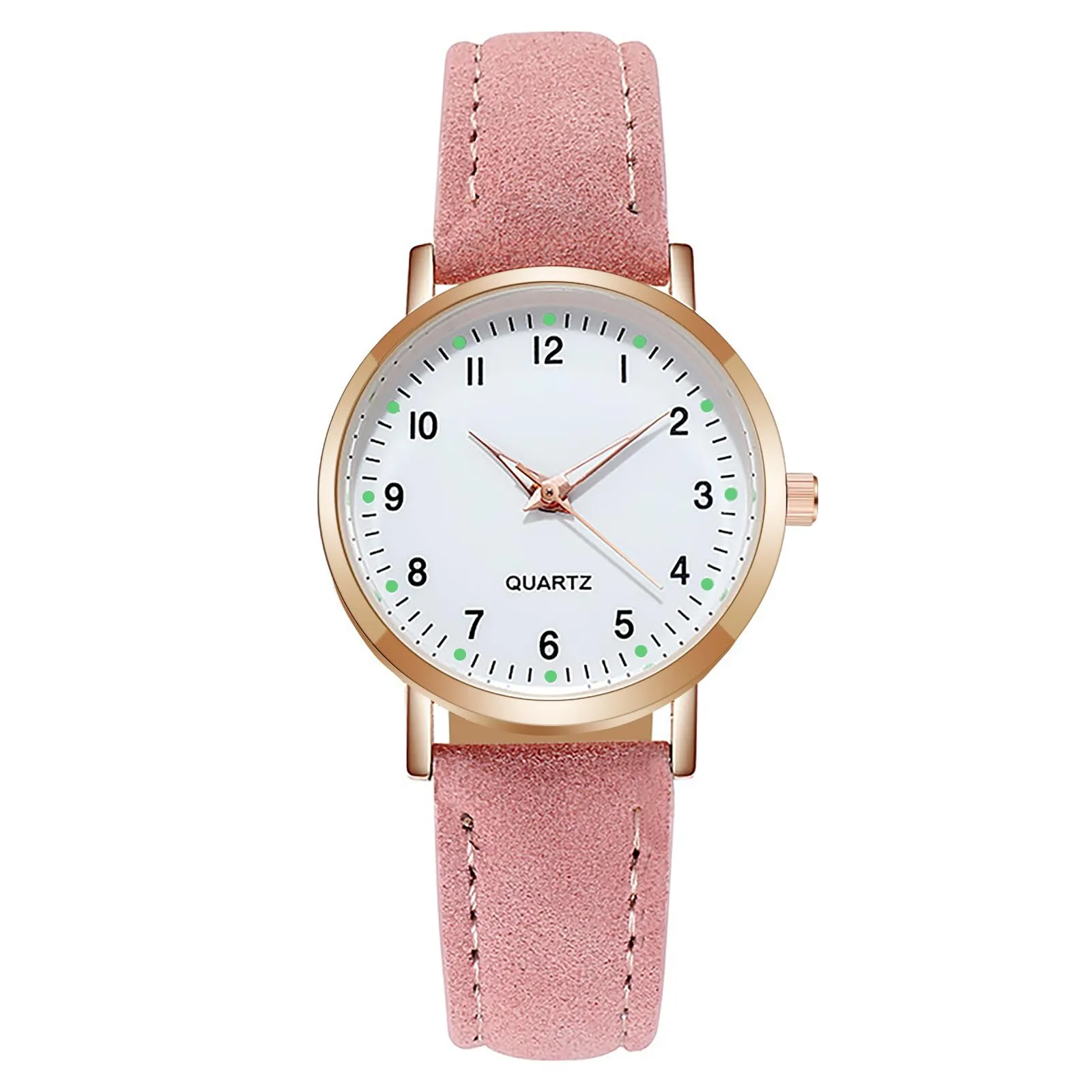 AOOSU Orologio da Donna al Quarzo Analogico con Cinturino Satinato (Rosa) - immagine 1