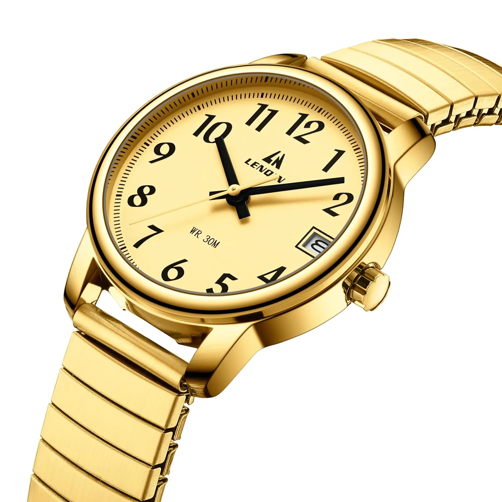 LN LENQIN Orologio Donna in Acciaio Inossidabile Analogico Quarzo 3ATM L0162 - immagine 3