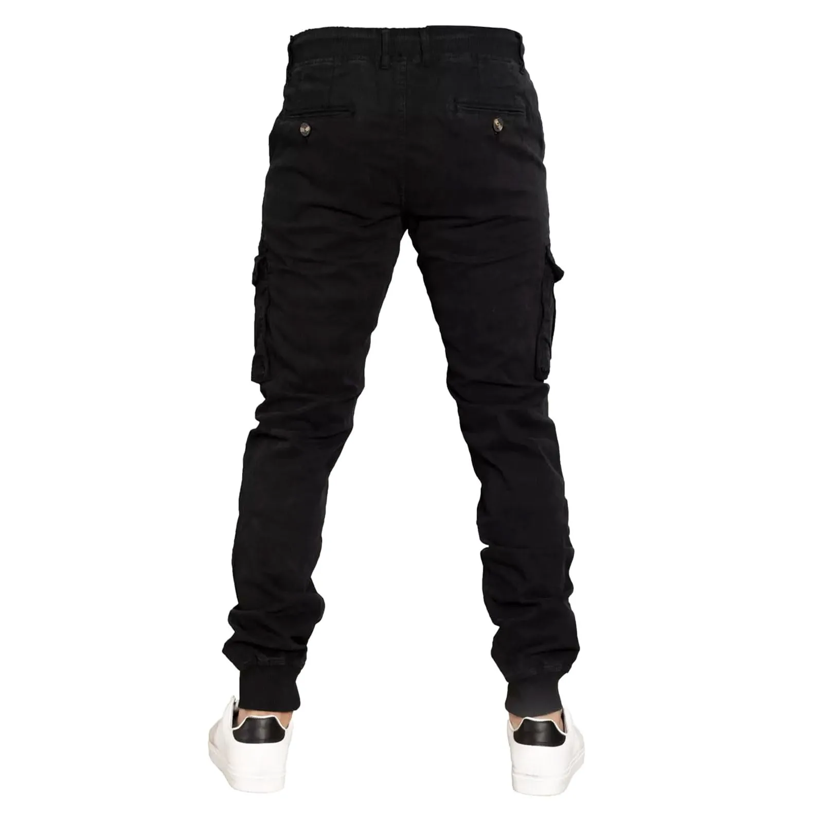 Toocool Pantaloni Cargo Militari Uomo in Cotone G6601 Nero Taglia 44 - immagine 3