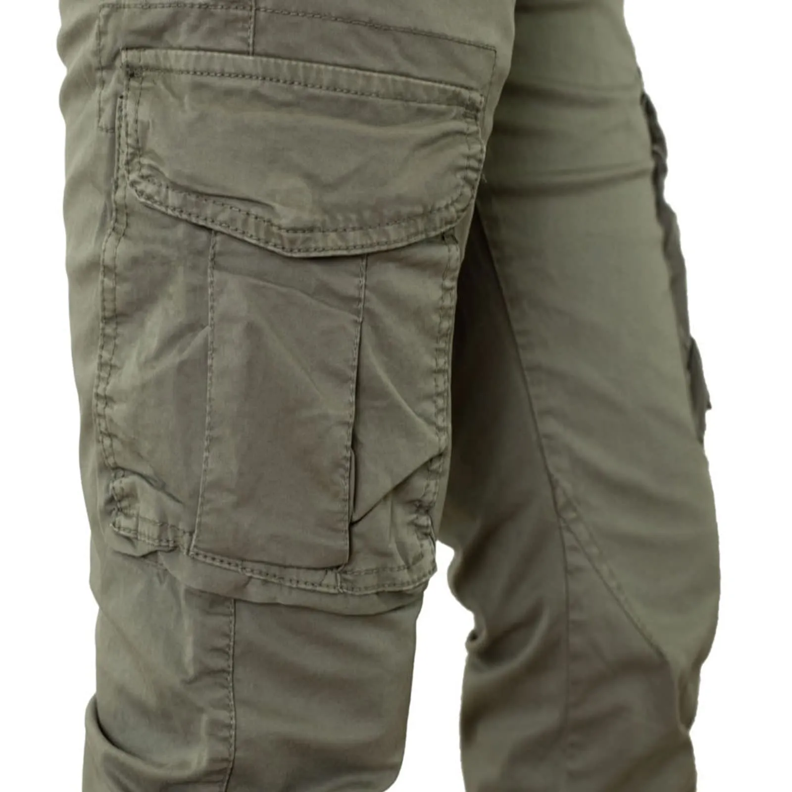 Toocool Pantaloni Cargo Militari Uomo in Cotone G6571 Verde Taglia 48 - immagine 4
