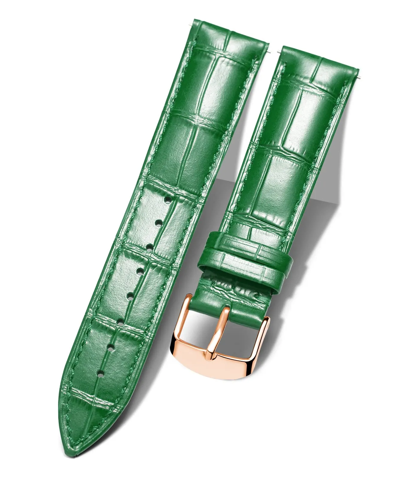 BINLUN Cinturino per Orologio in Pelle Sgancio Rapido 23mm Gr-verde - immagine 1