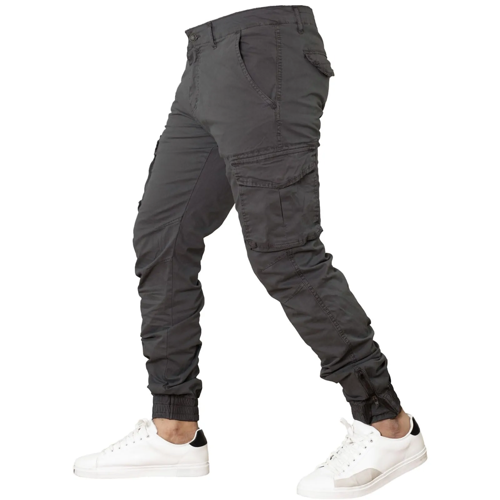 Toocool Pantaloni Cargo Militari Uomo in Cotone G6538/G6570 Grigio Taglia 54 - immagine 4