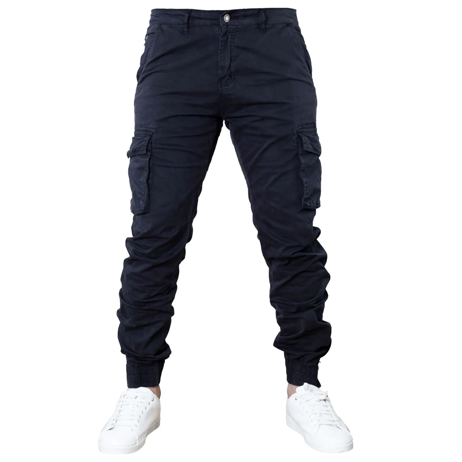 Toocool Pantaloni Cargo Militari Uomo in Cotone G6538 G6570 Blu Taglia 50 - immagine 1