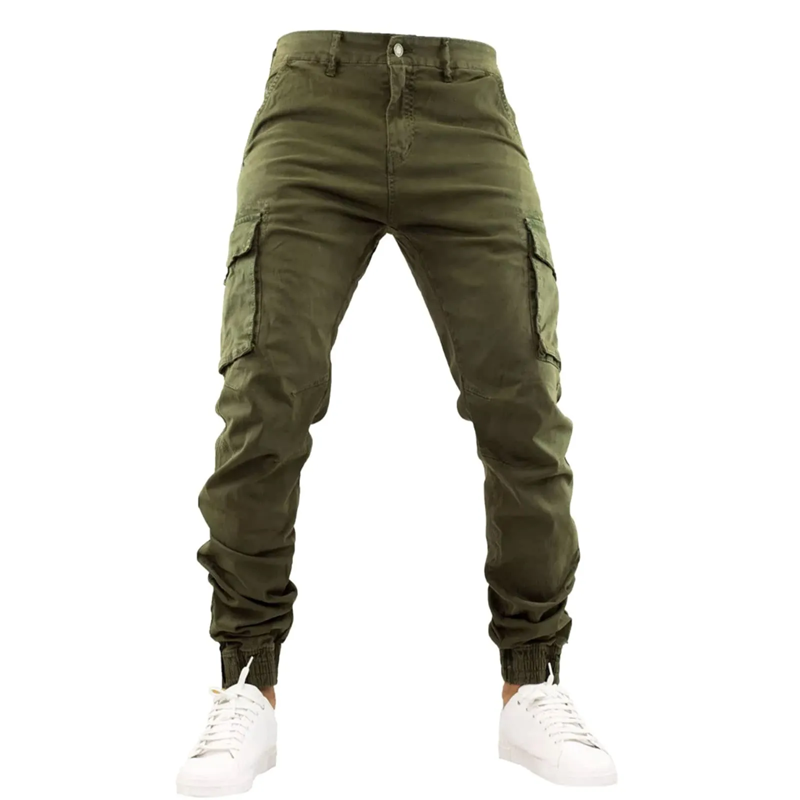 Toocool Pantaloni Cargo Militari Uomo in Cotone G6538 Verde, Taglia 52 - immagine 1