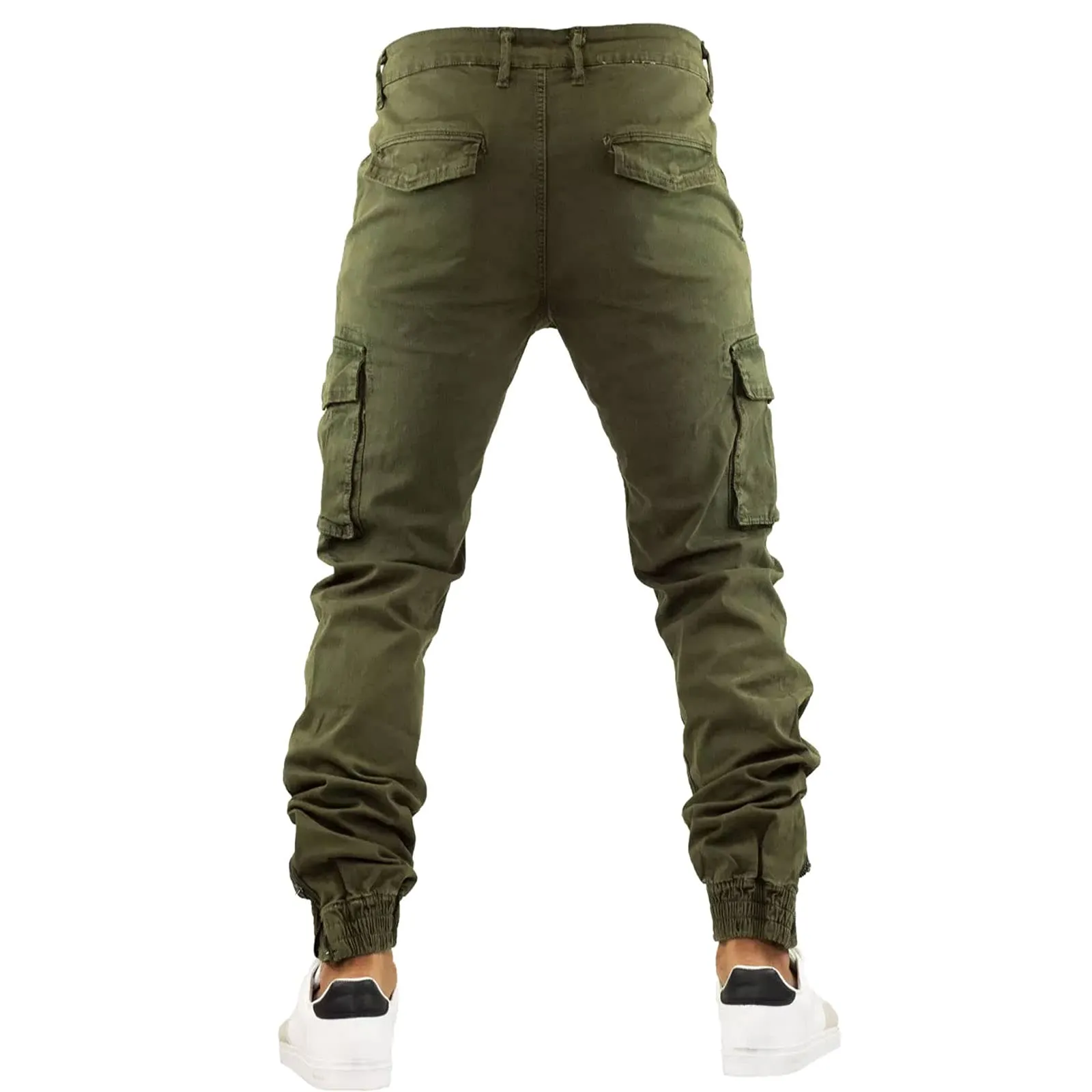 Toocool Pantaloni Cargo Militari Uomo in Cotone G6538 Verde, Taglia 52 - immagine 3