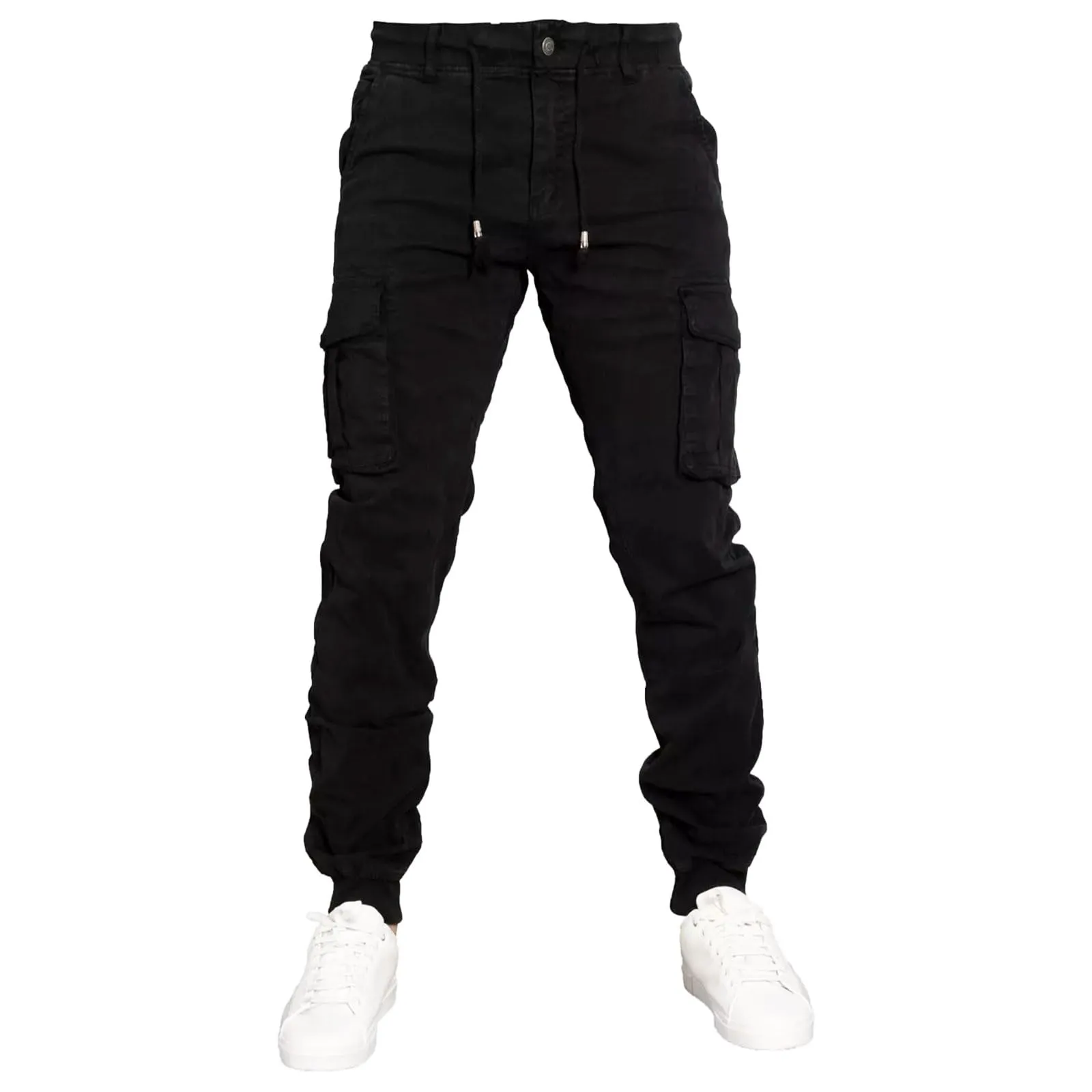 Toocool Pantaloni Cargo Militari Uomo in Cotone G6538 G6601 Nero Taglia 52 - immagine 1