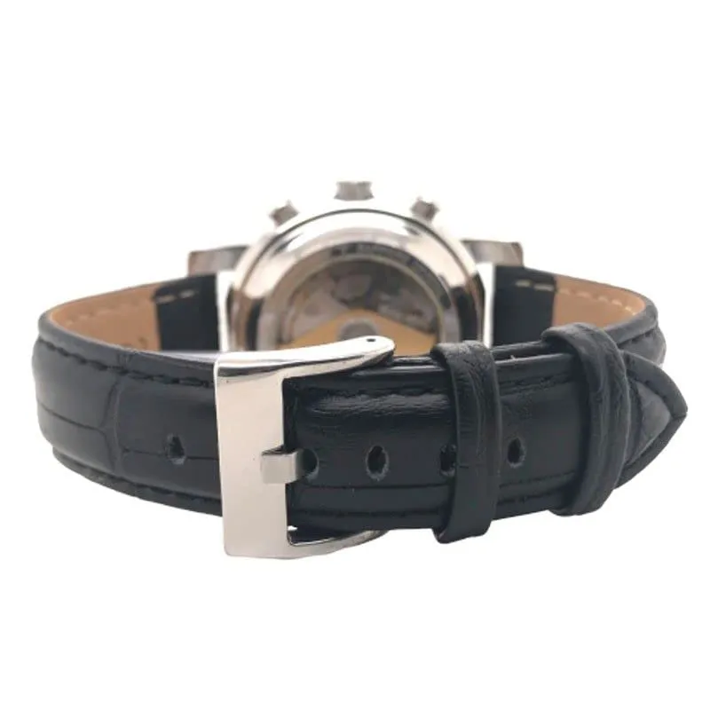 Diloy Cinturino Orologio Pelle Stampa Alligatore 368 Nero 30mm - immagine 6