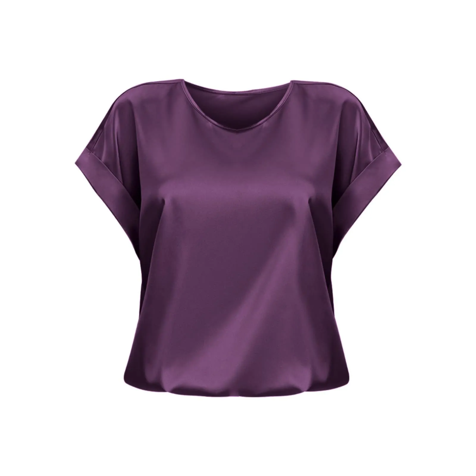 Uwdiohq Camicette e Bluse Donna Crop Top Estivo Scollo a V Maniche Corte - immagine 1