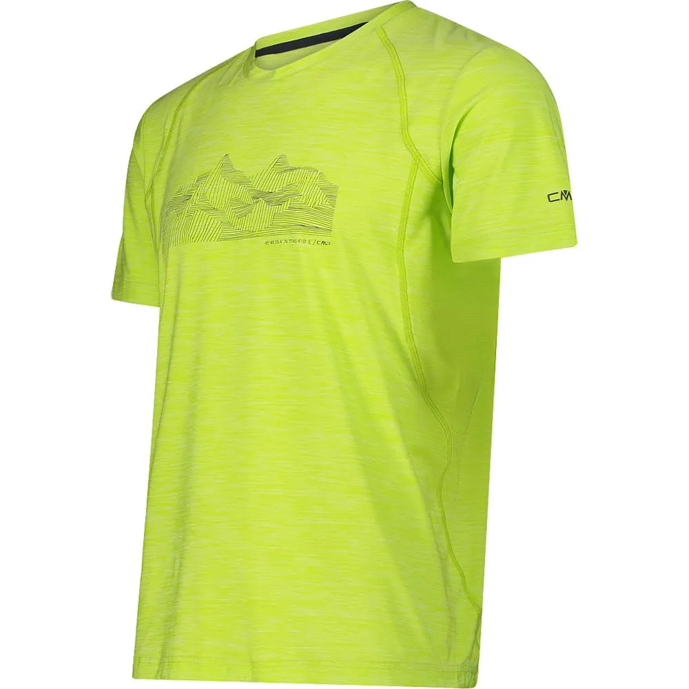 CMP T-Shirt Stampata in Jersey Stretch, Acido Mel., 3XL - immagine 3