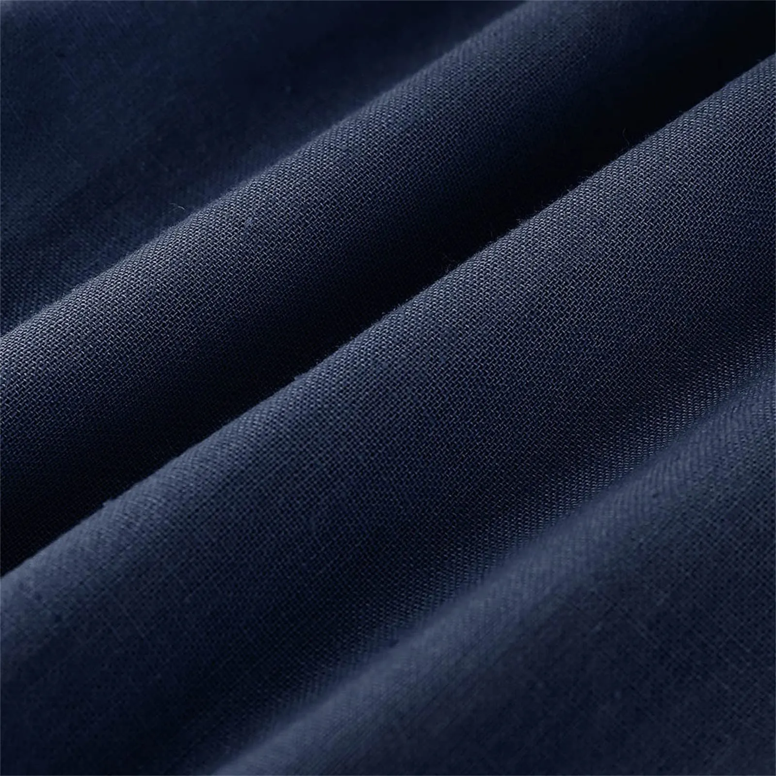 HEONSATI Pantaloni a Tre Quarti Donna in Cotone e Lino Estivi Cropped a Gamba Larga con Coulisse Regolabile - immagine 4