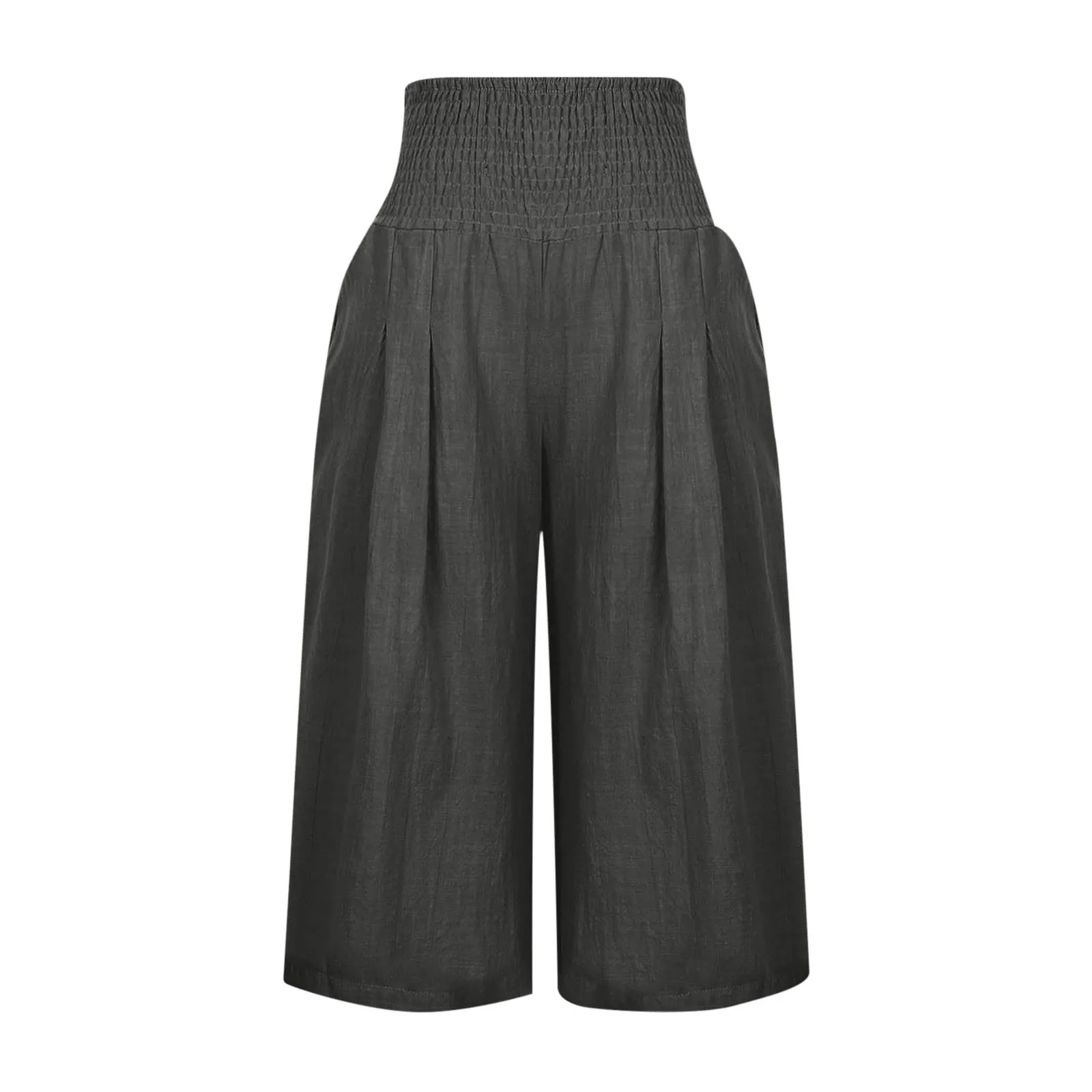 HEONSATI Pantaloncini Capri Donna Pinocchietti Estivi Casual in Cotone 3/4 Bermuda Elasticizzati - immagine 4