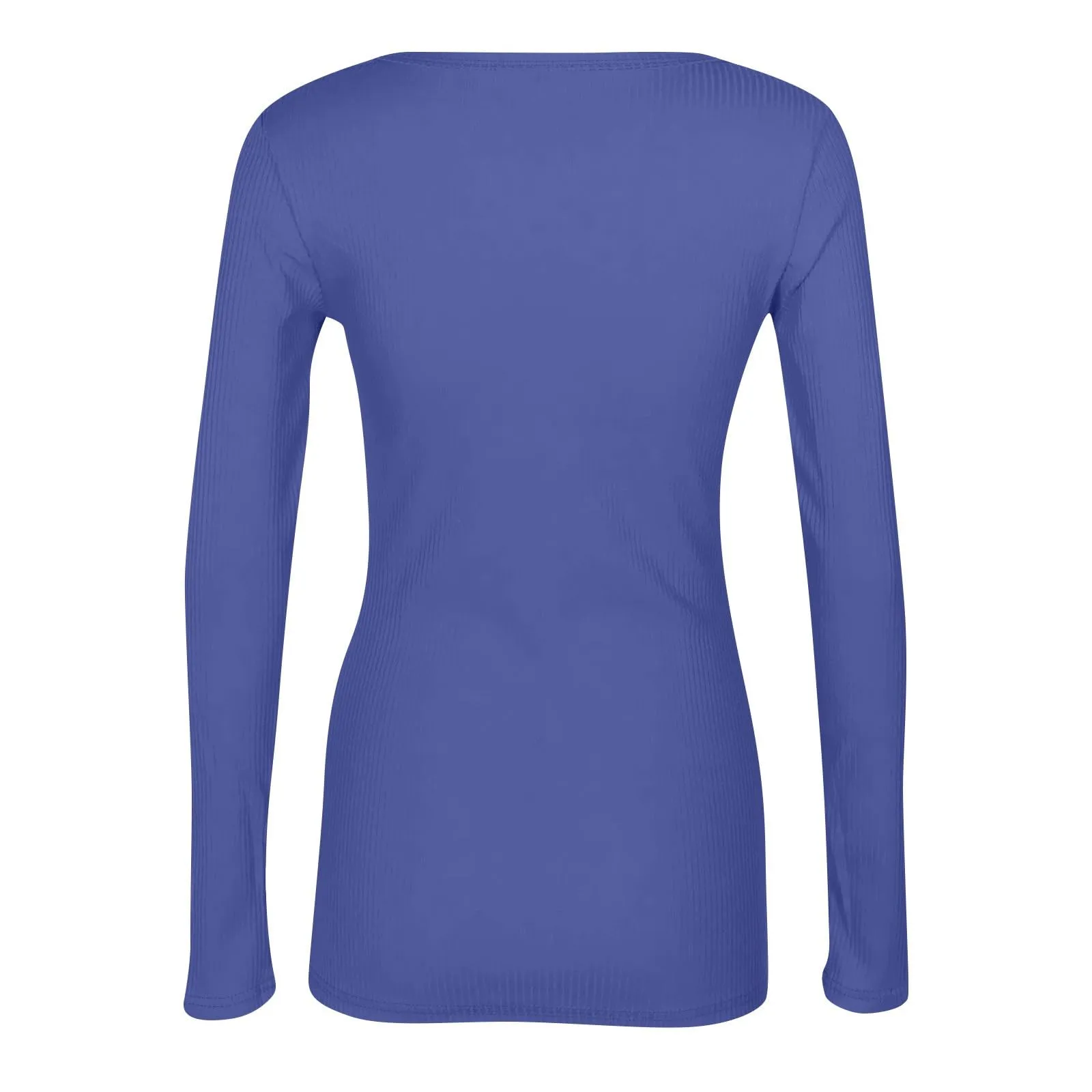 MOKBAY Maglia Intima Donna Manica Lunga Slim Fit Tinta Unita Bianco XL - immagine 7