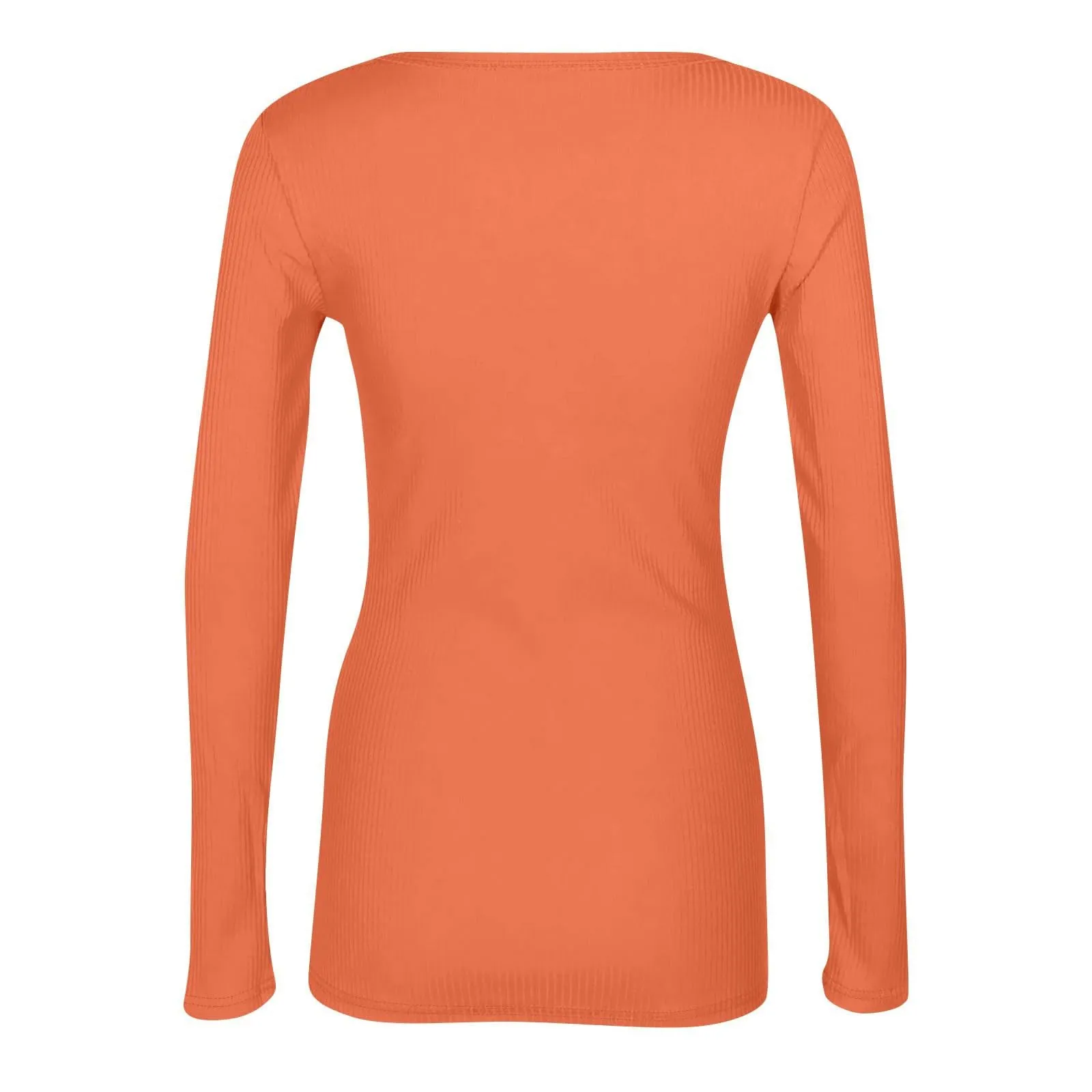 MOKBAY Maglietta Donna Manica Lunga Slim Fit Tinta Unita XXL - immagine 7