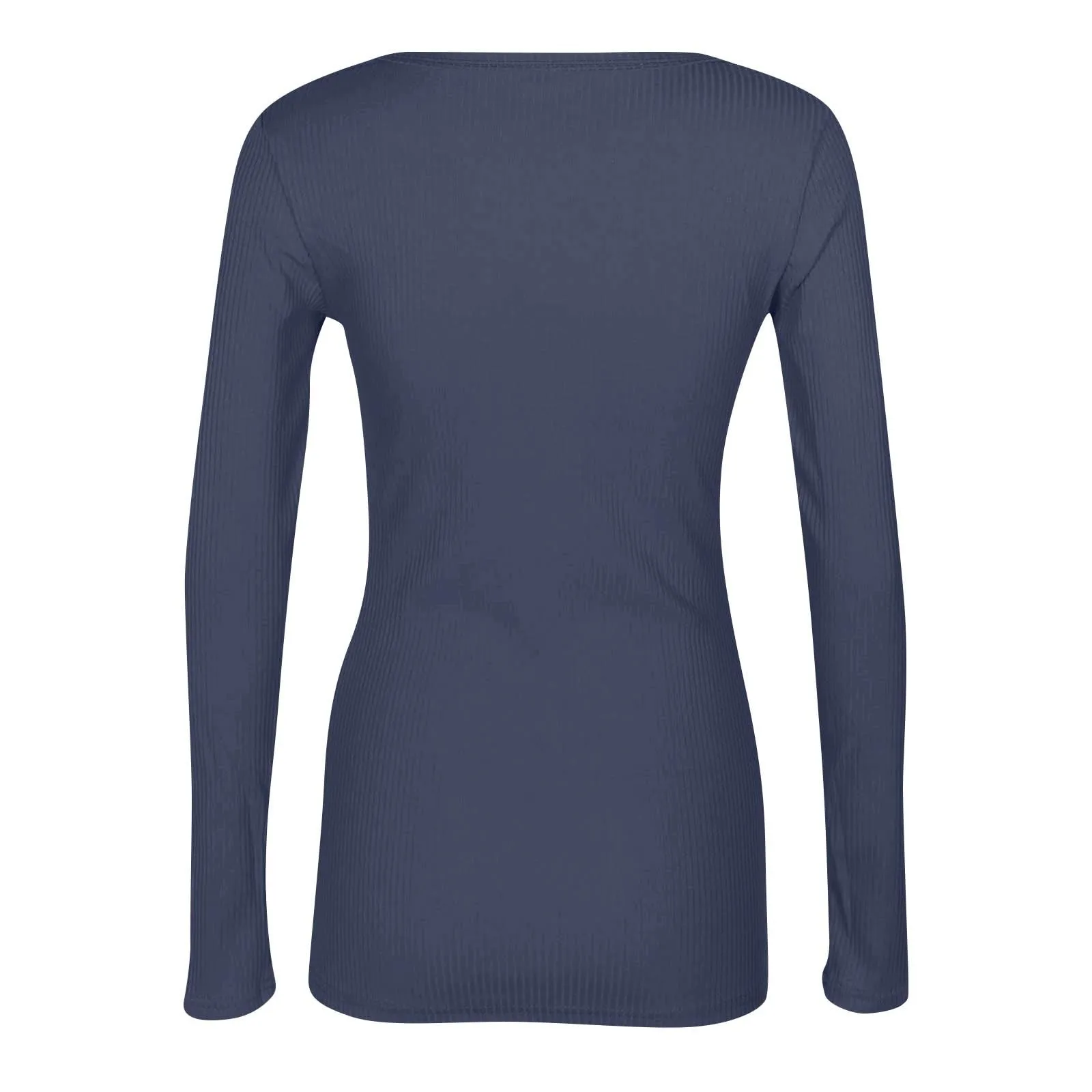 MOKBAY Crop Top Maniche Lunghe Slim Fit Tinta Unita Nera Donna S - immagine 7