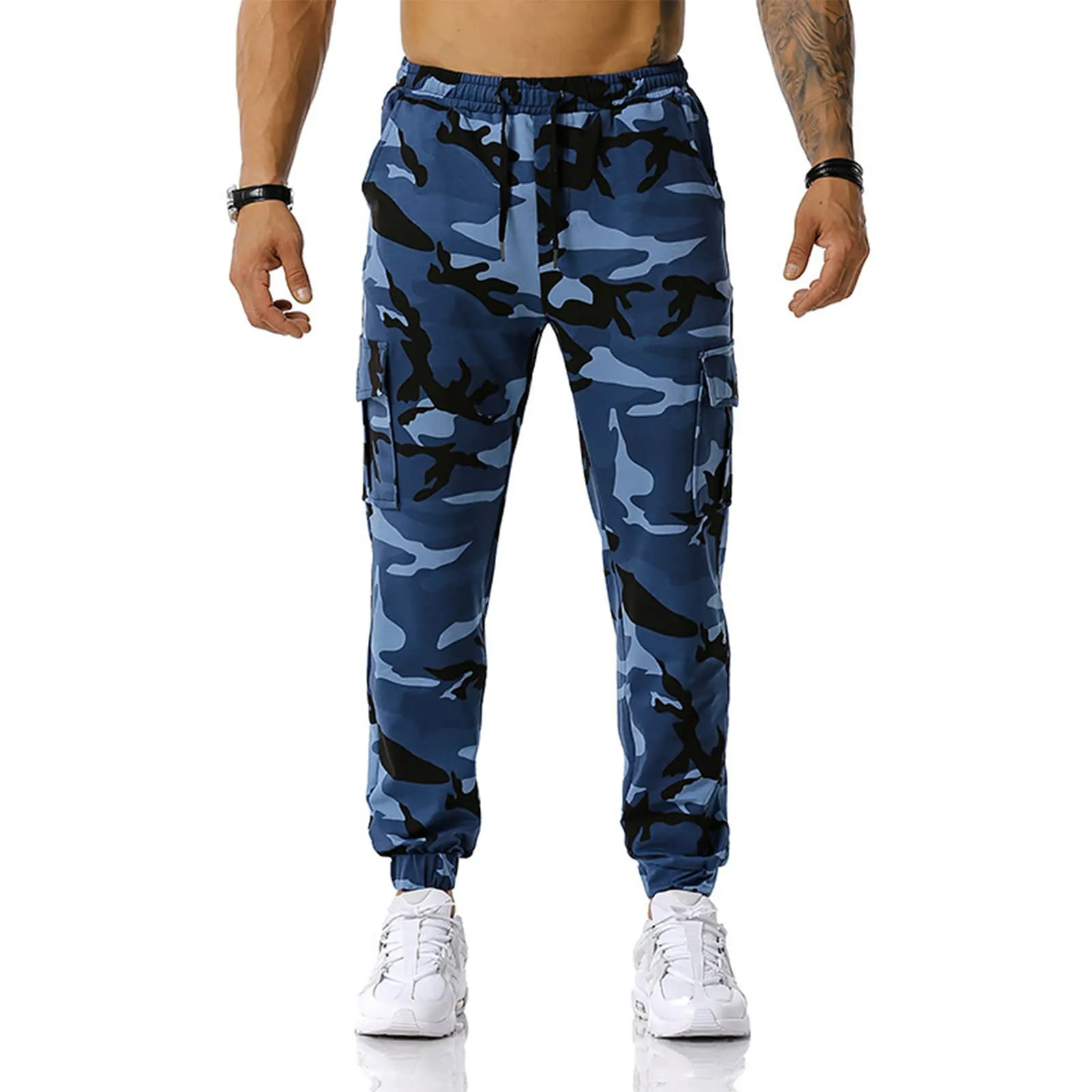 MOKBAY Pantaloni Trekking Uomo Cargo Tattici Impermeabili, M - immagine 2