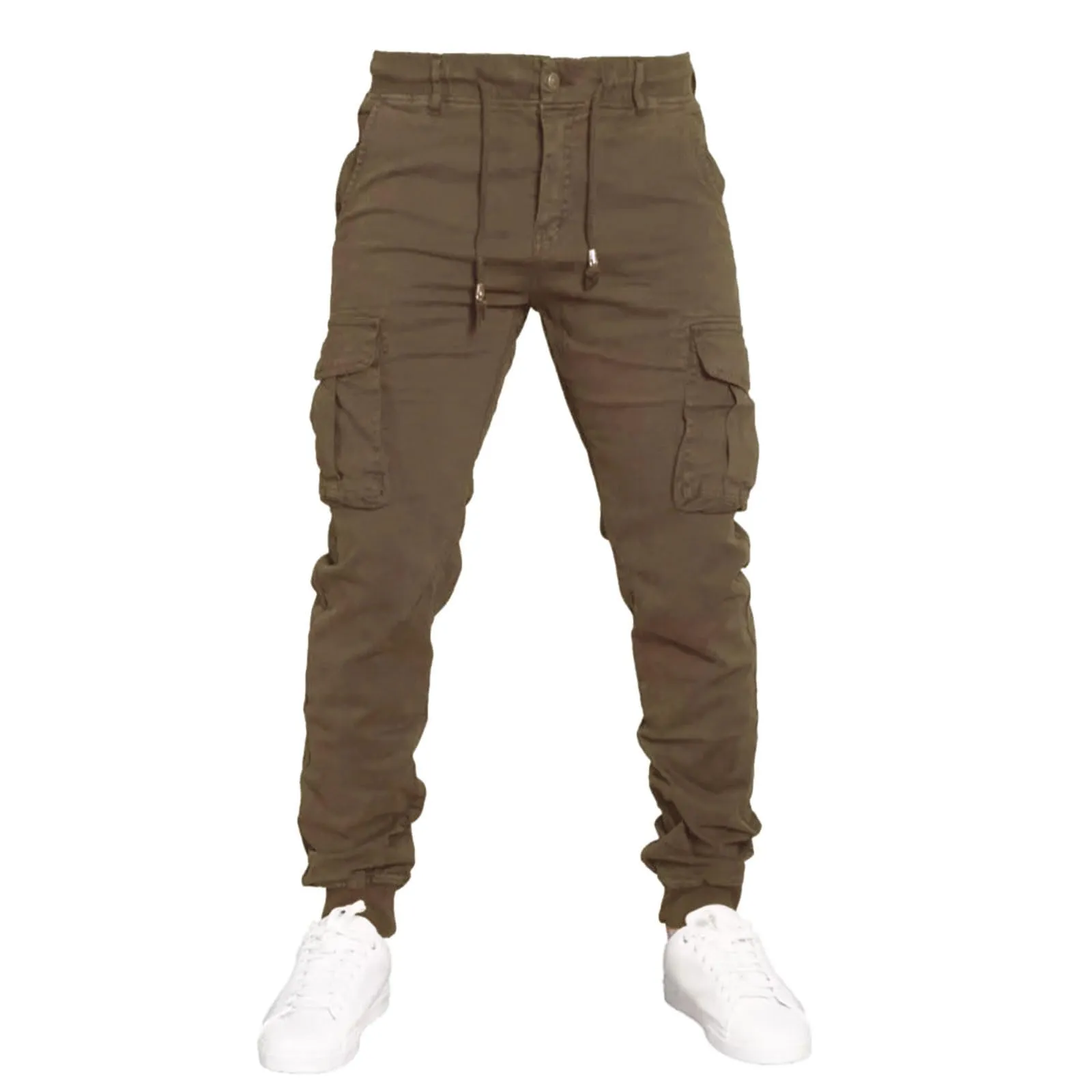 Toocool Pantaloni Cargo Militari Uomo in Cotone G6538 Kaki Taglia 52 - immagine 1
