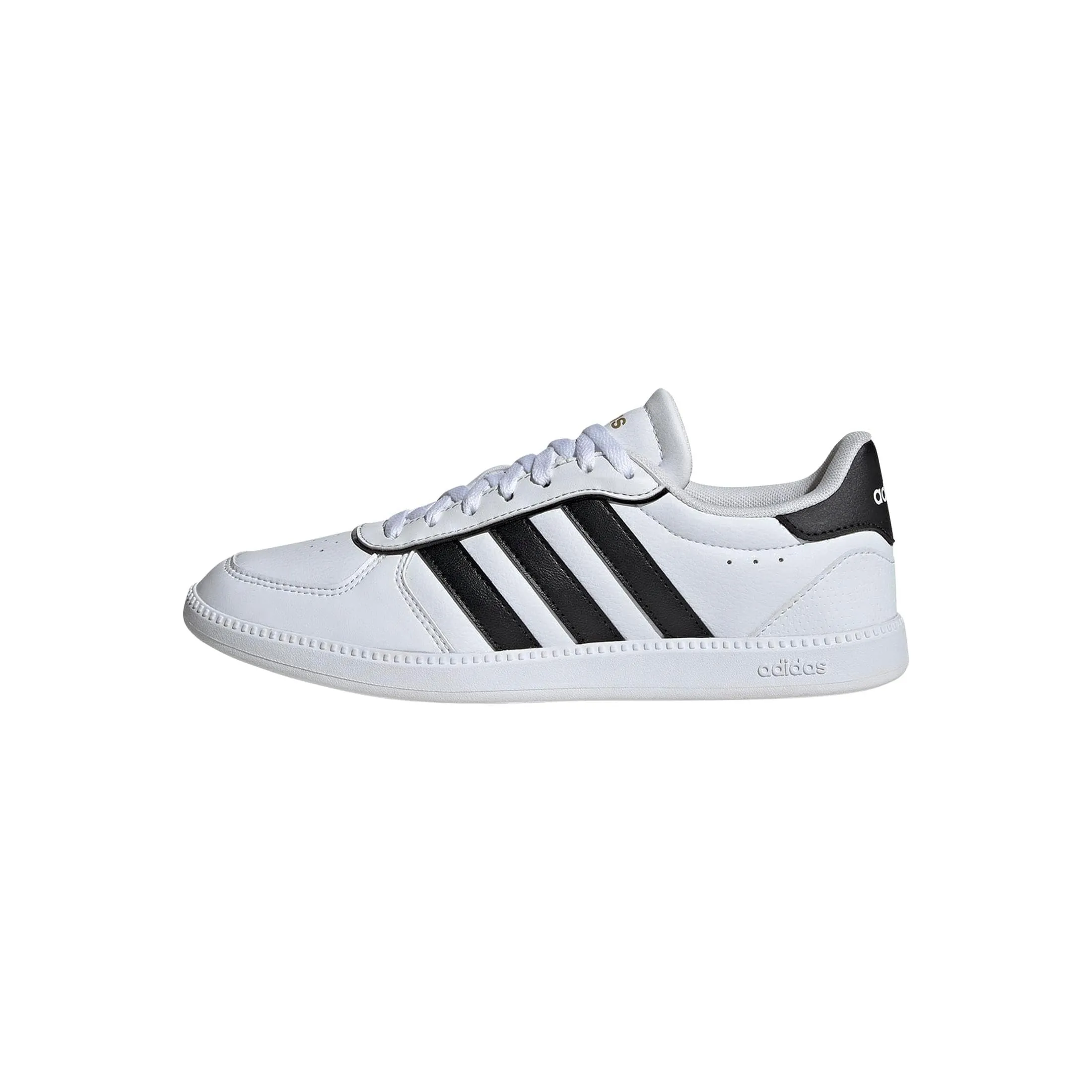 adidas Breaknet Sleek Women's Sneakers, White Black Gold Metallic, 37 1/3 EU - immagine 1