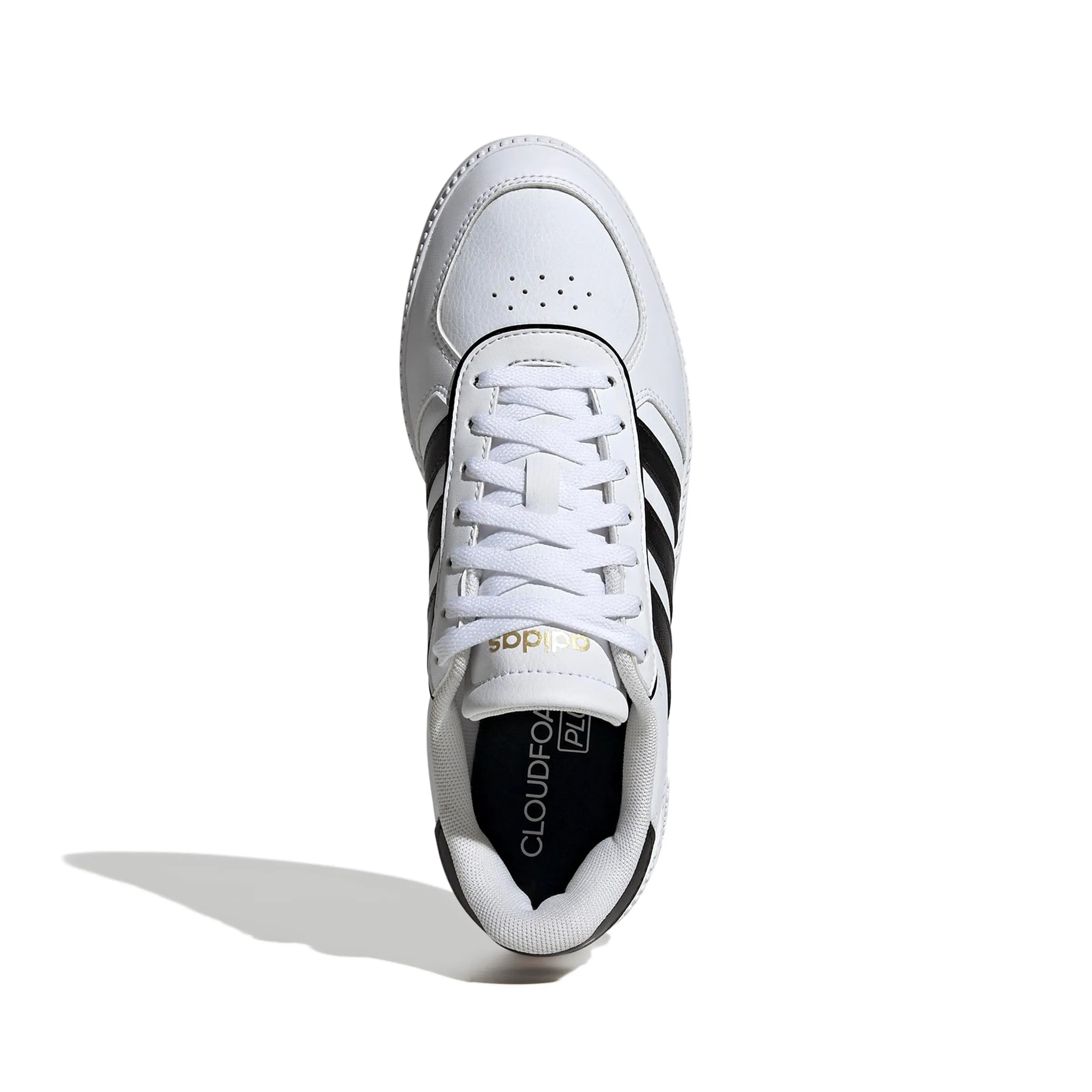 adidas Breaknet Sleek Women's Sneakers, White Black Gold Metallic, 37 1/3 EU - immagine 2