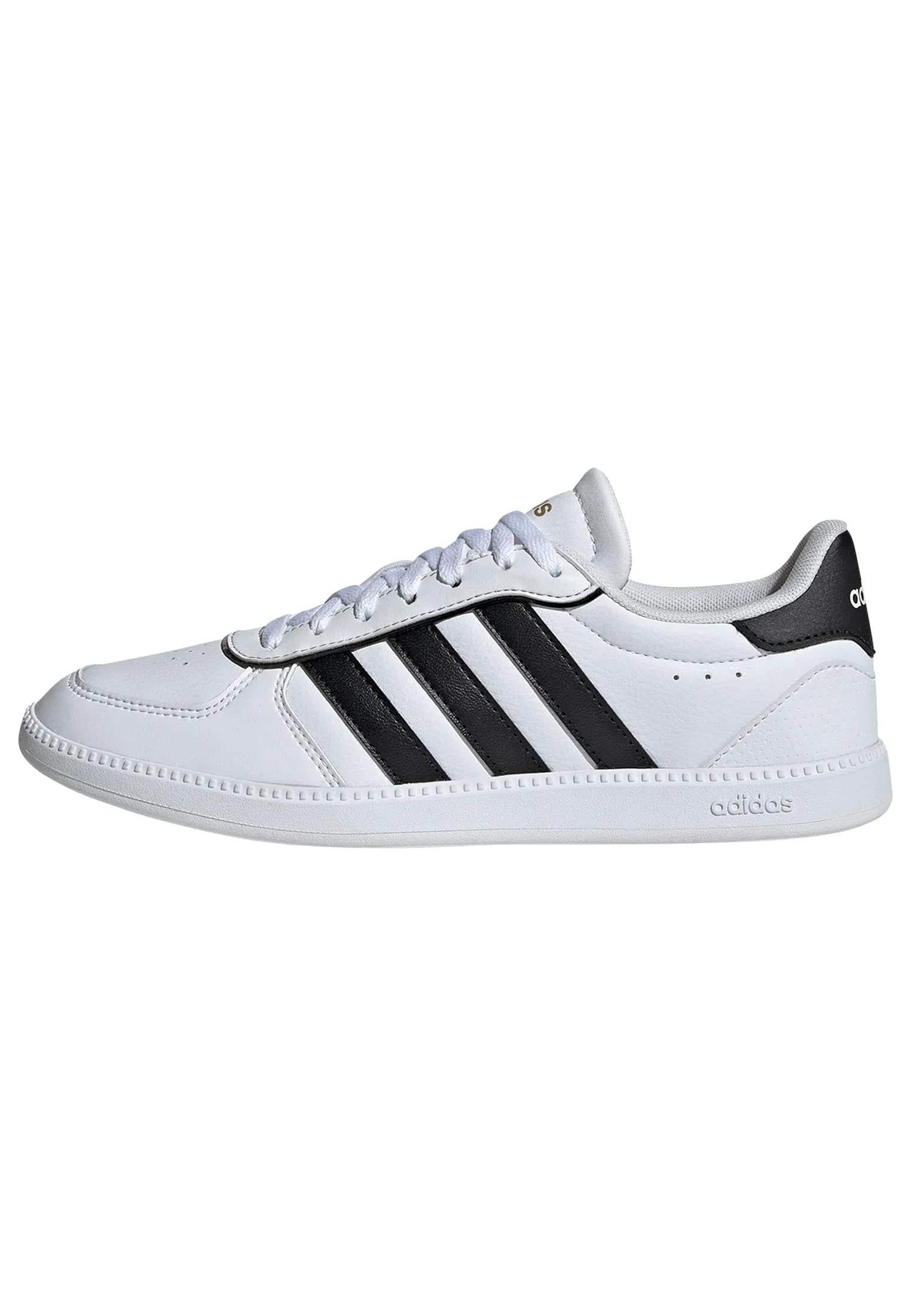 adidas Breaknet Sleek Women's Sneakers, White Black Gold Metallic, 44 EU - immagine 1