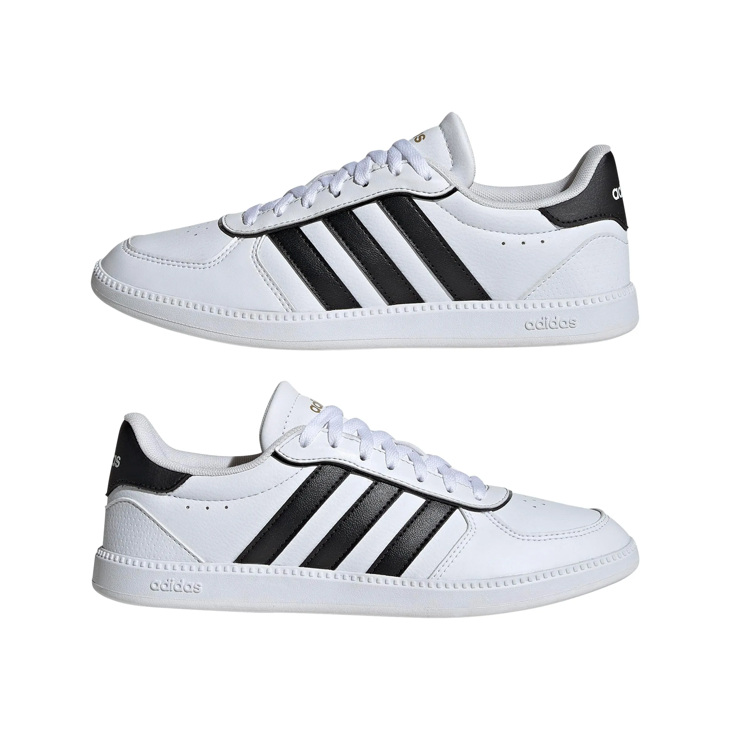 adidas Breaknet Sleek Women's Sneakers, White Black Gold Metallic, 44 EU - immagine 8