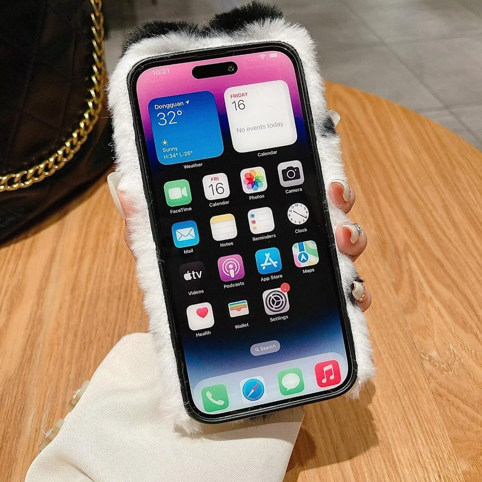 Tivenfezk Nadoli Bunny Case for Xiaomi Redmi Note 13 5G, Faux Fur Soft Cover - immagine 4