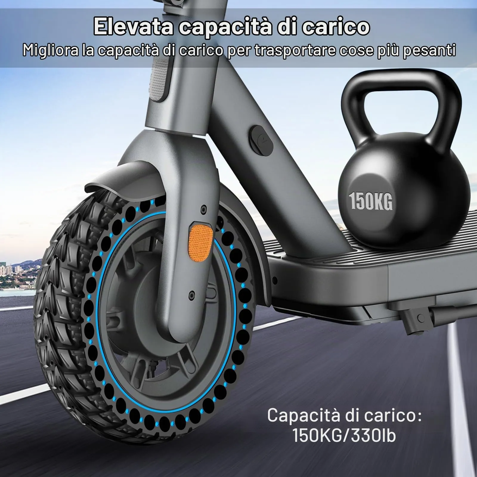 BANGTING Pneumatici Piene per Monopattino Elettrico 10x2.50-6.5 (60/70-6.5), per Segway Ninebot Max G2, G30, G30D, G30E, G30LP, G30D II, G30 Max, Blu (2 Pezzi) - immagine 4